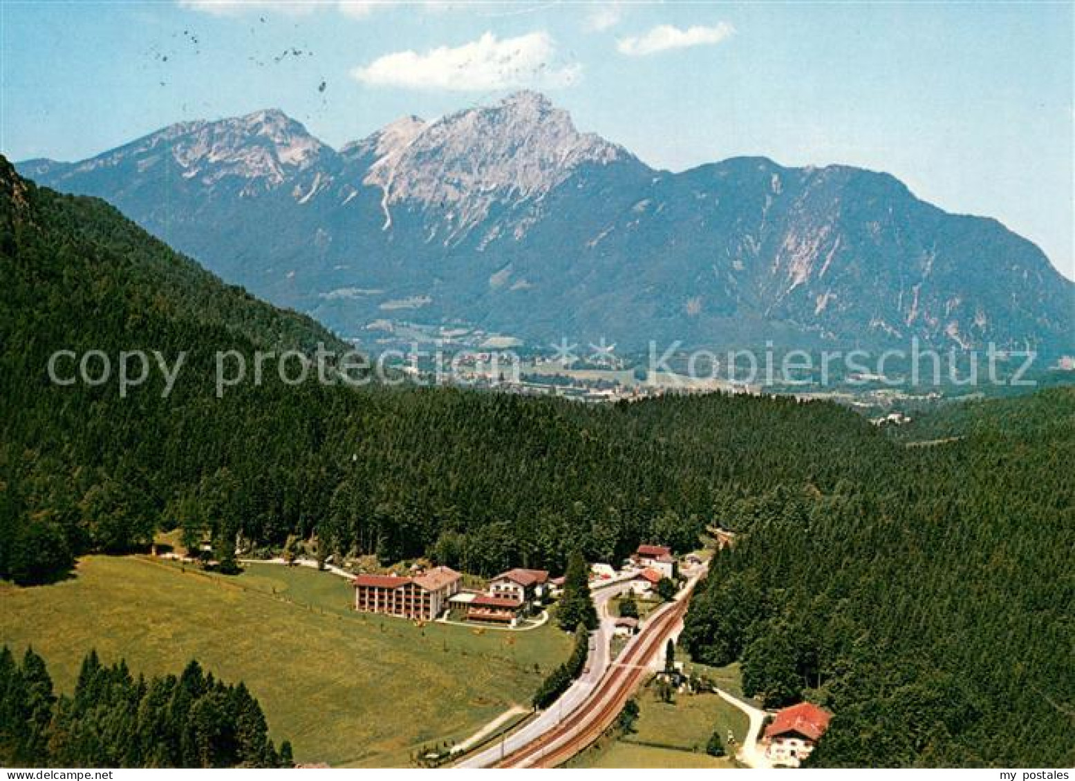 73701109 Bischofswiesen Fliegeraufnahme Mit Allianz Ferienheim Hallthurm Bischof - Bischofswiesen