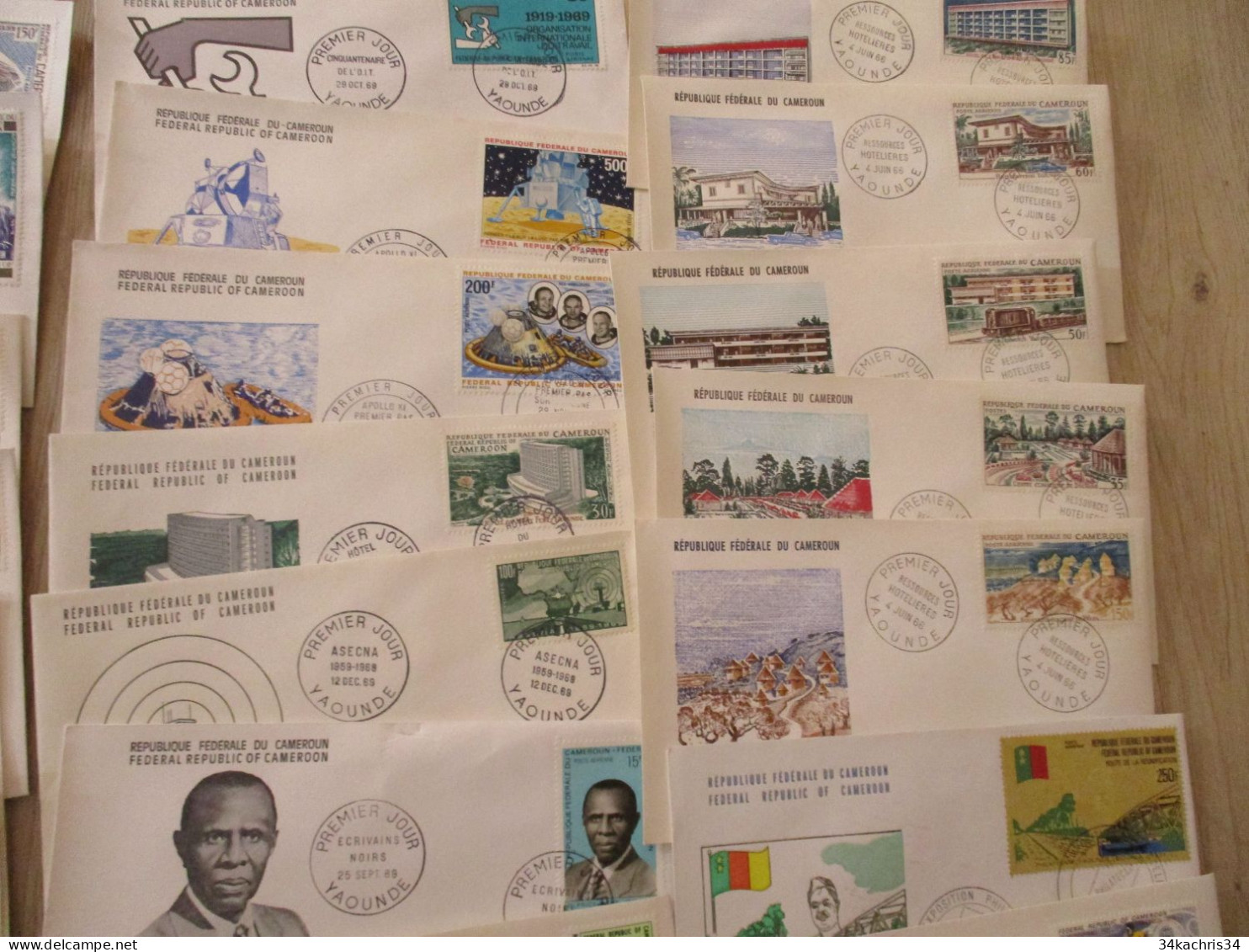 CAMEROUN Lot 98 Premiers Jours Années 60/70 - Kameroen (1960-...)