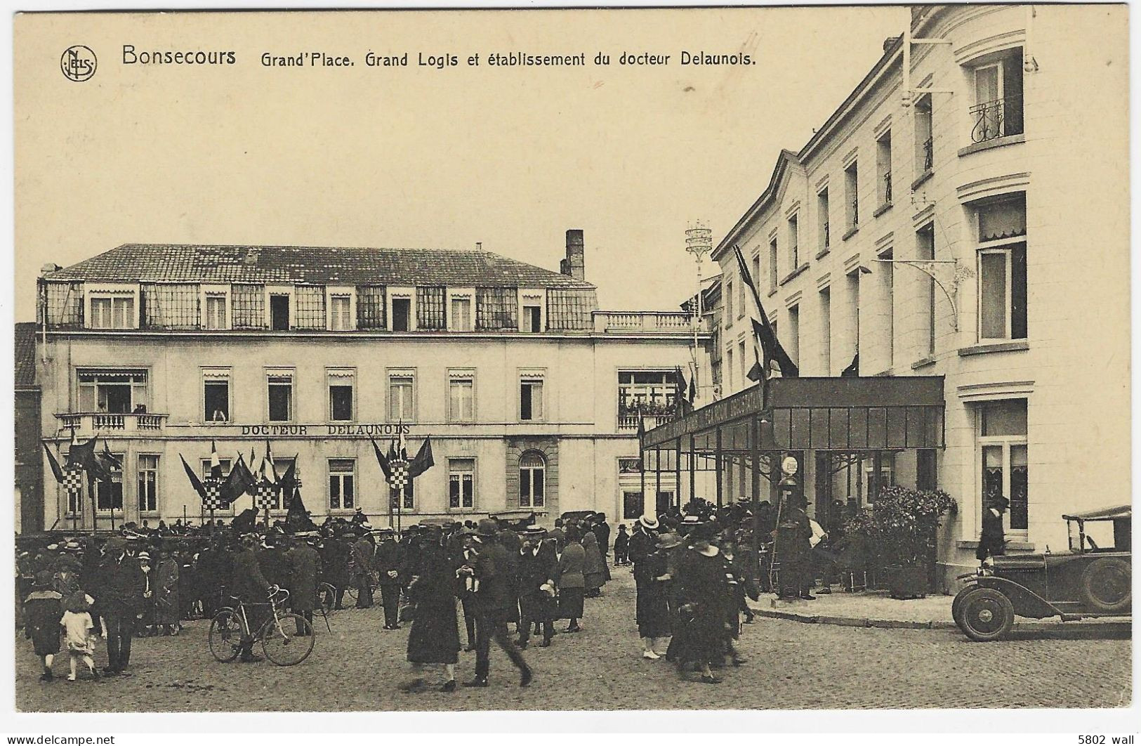 BONSECOURS : Grand-Place - Grand Logis Et établissement Du Dr Delaunois - Péruwelz