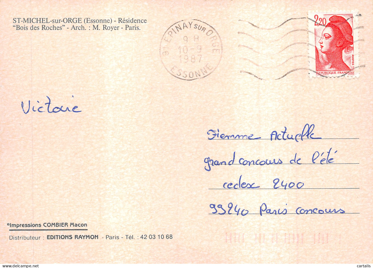 91-SAINT MICHEL SUR ORGE-N 606-C/0121 - Saint Michel Sur Orge