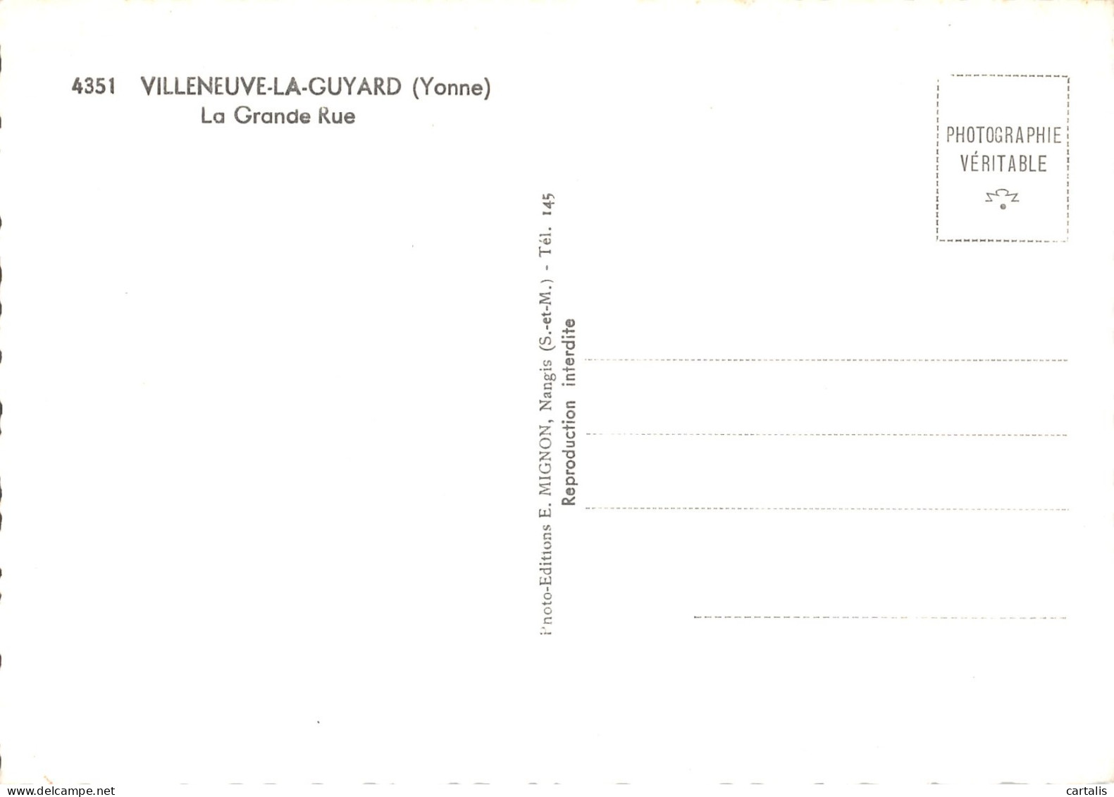 89-VILLENEUVE LA GUYARD-N 606-A/0327 - Villeneuve-la-Guyard