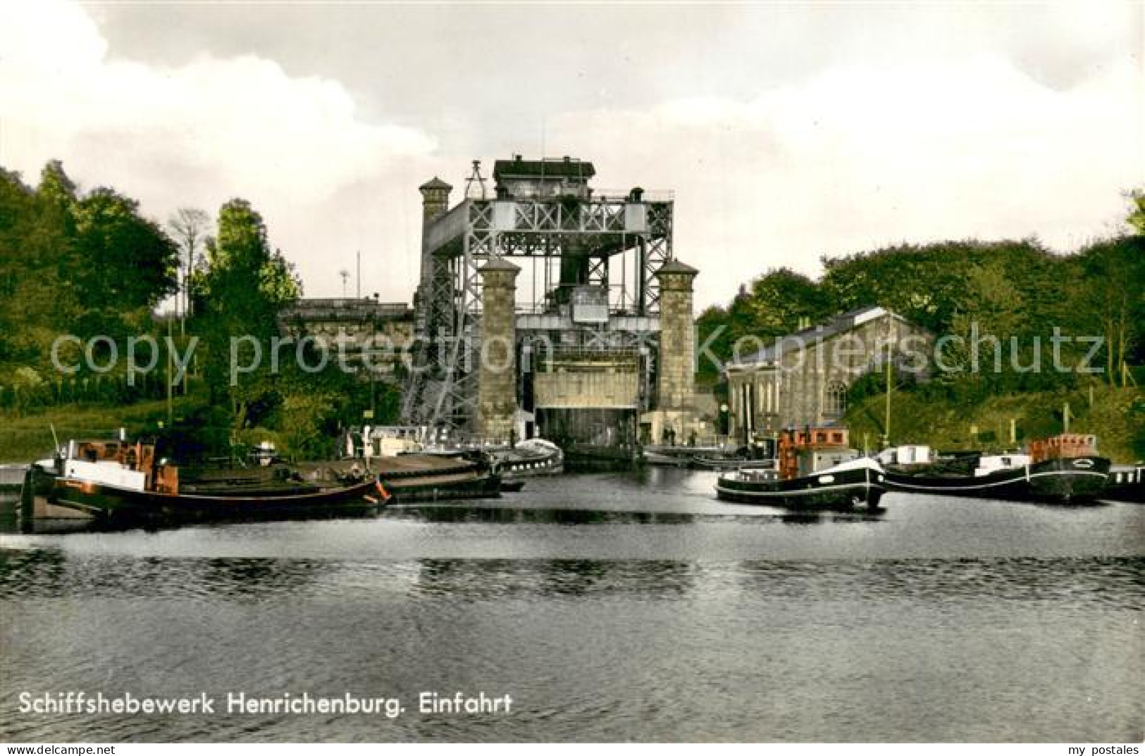 73700283 Henrichenburg Schiffshebewerk Schiffshebewerk Einfahrt Henrichenburg - Waltrop