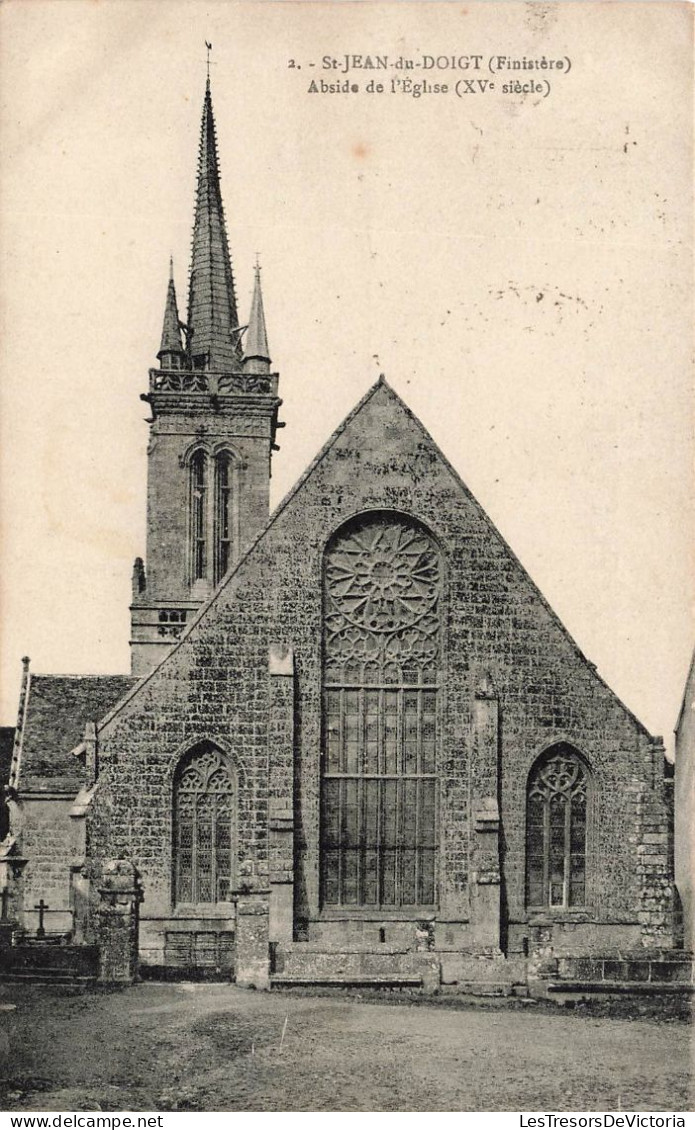 FRANCE - St Jean Du Doigt - Vue Générale De L'abside De L'église (XVème Siècle) - Carte Postale - Saint-Jean-du-Doigt