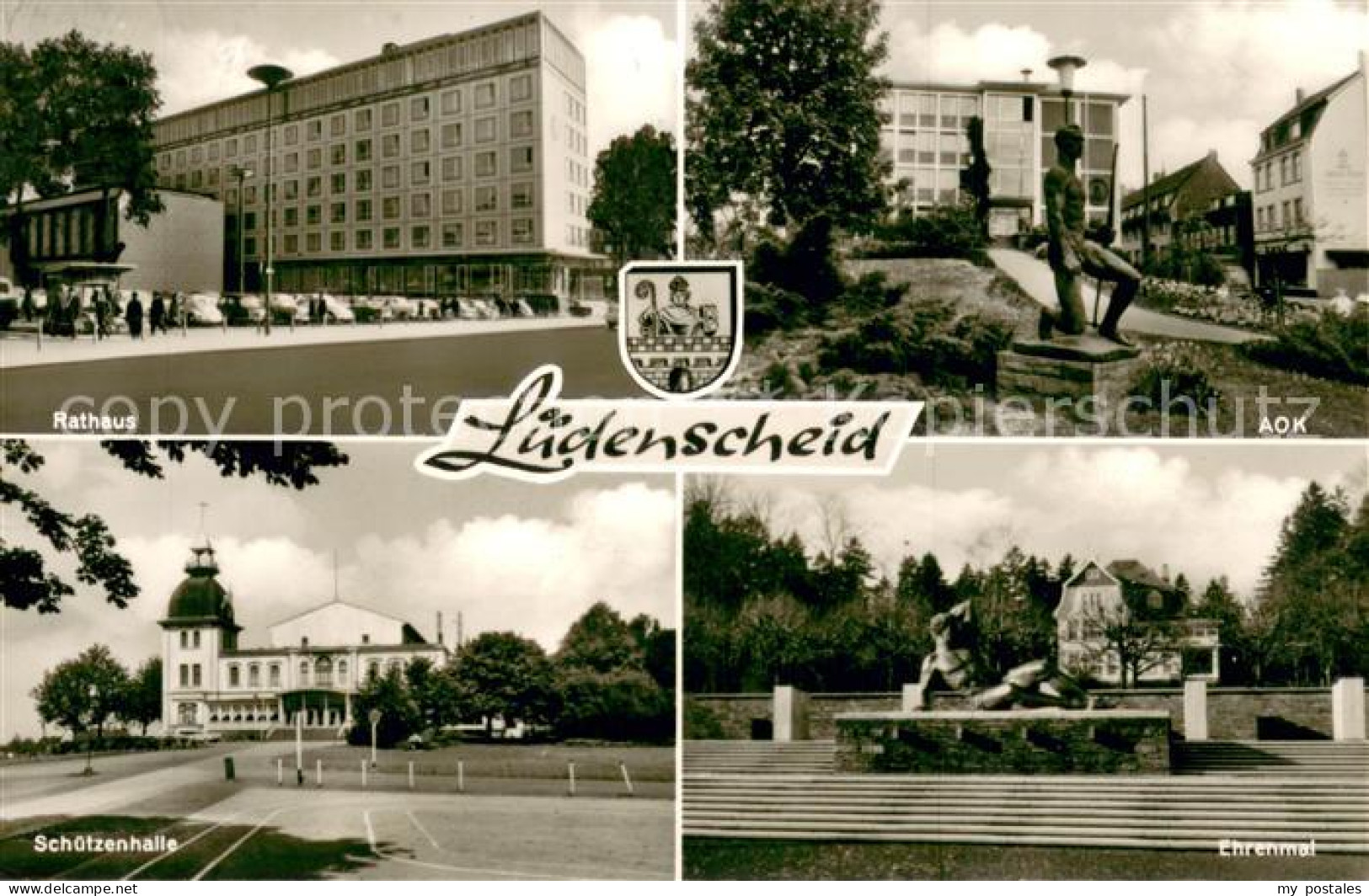 73700222 Luedenscheid Rathaus AOK Ehrenmal Schuetzenhalle Luedenscheid - Luedenscheid