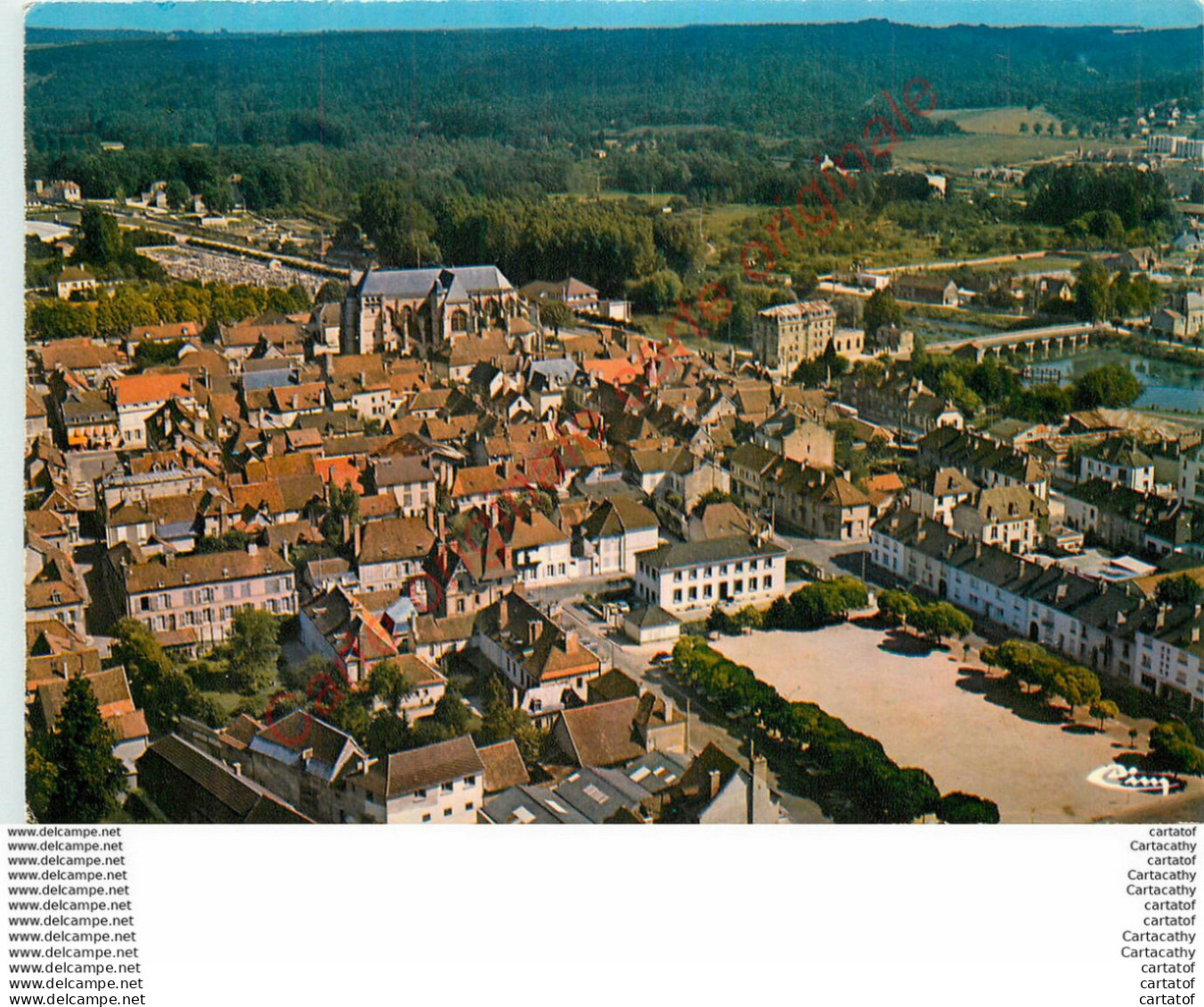 10.  BAR SUR SEINE .  Vue Générale Aérienne . - Bar-sur-Seine