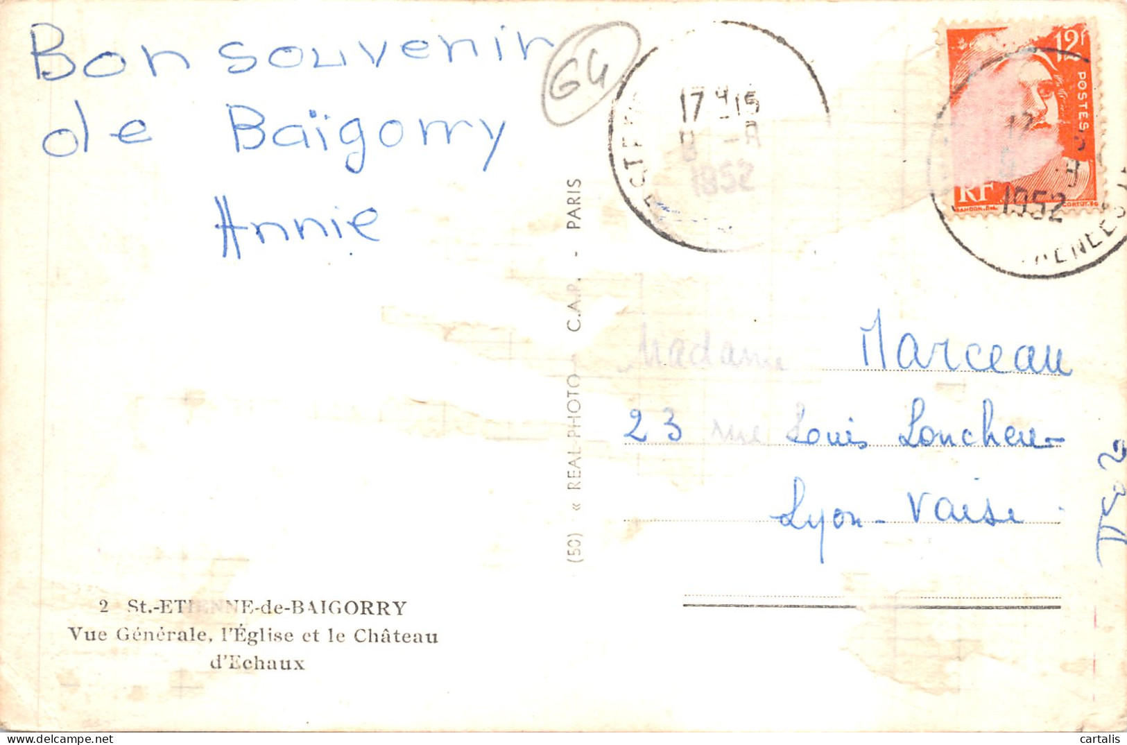 64-SAINT ETIENNE DE BAIGORRY-N 610-C/0341 - Saint Etienne De Baigorry