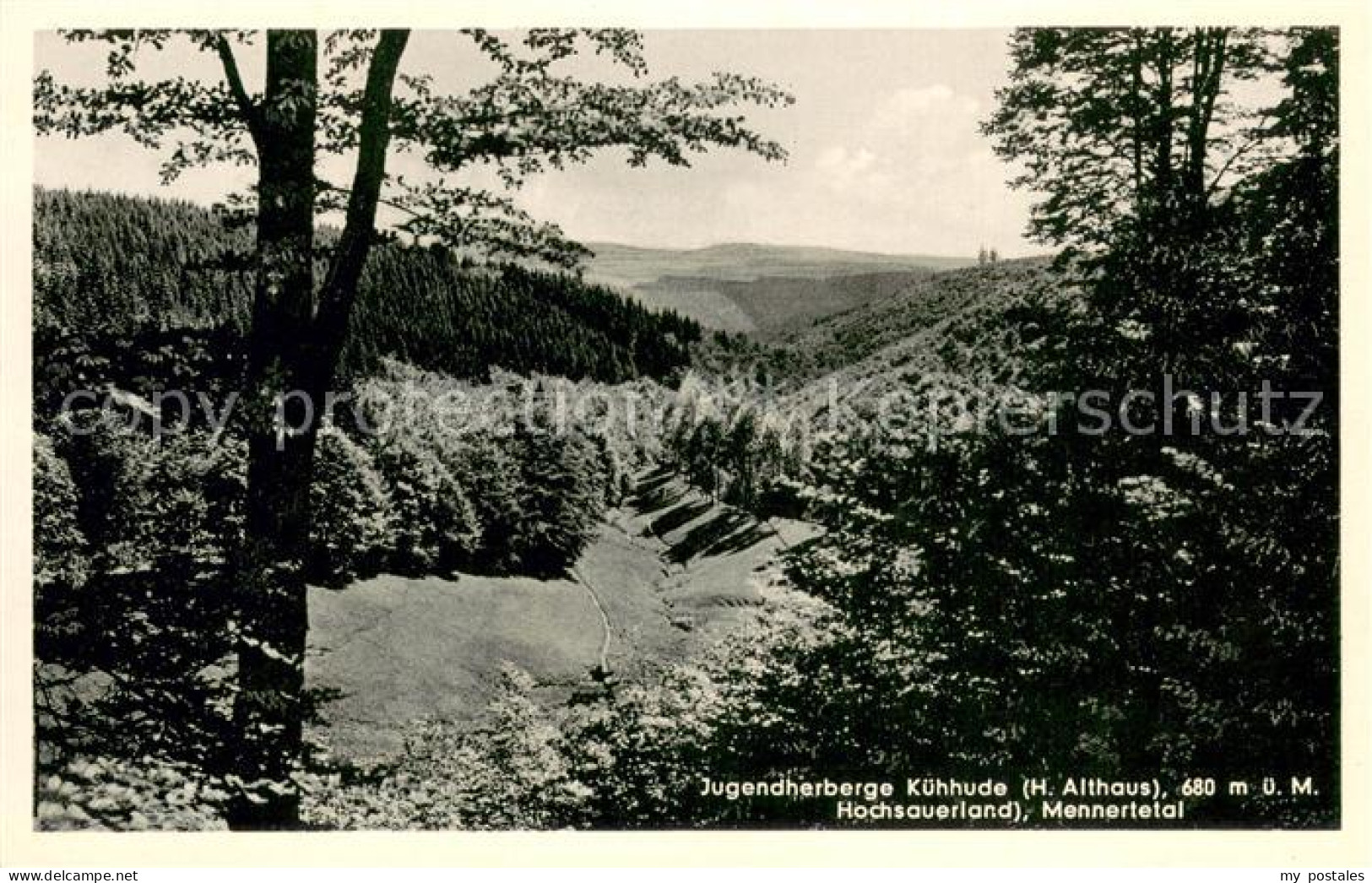 73700032 Kuehhude Jugendherberge Landschaftspanorama Mennertetal Kuehhude - Bad Berleburg