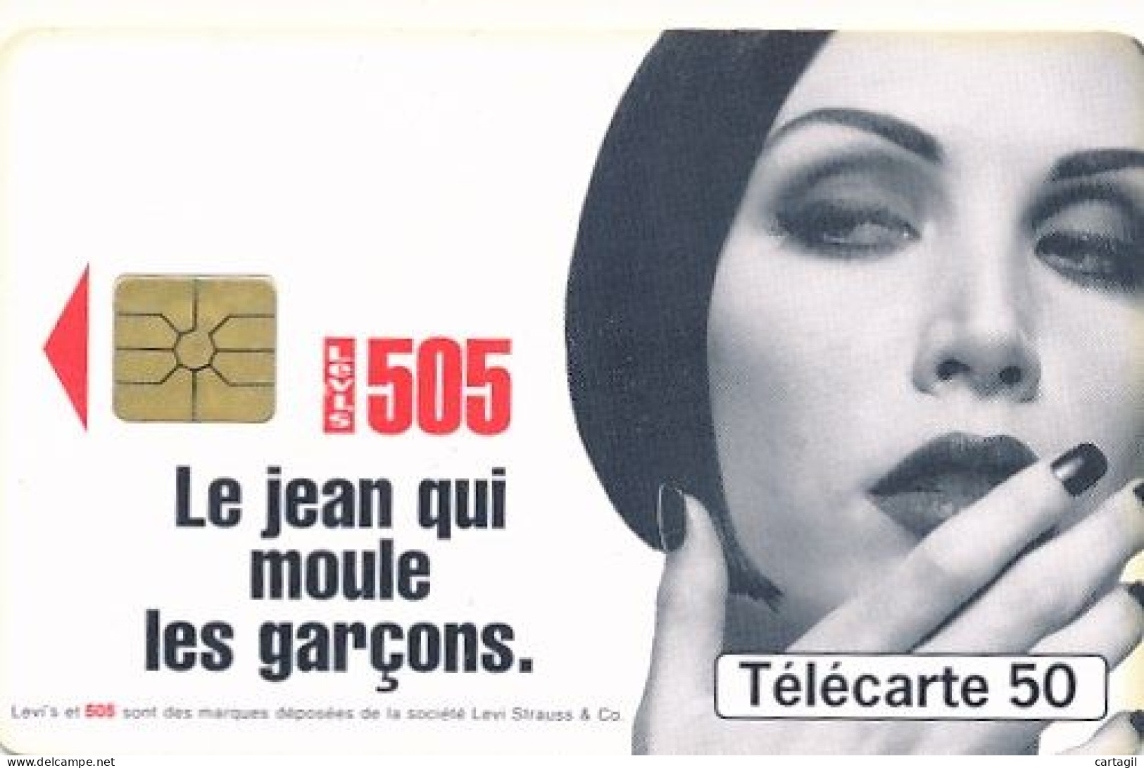 Télécarte France ( 08/96) -Levis 505 (motif, état, Unités, Etc Voir Scan) + Port - Ohne Zuordnung