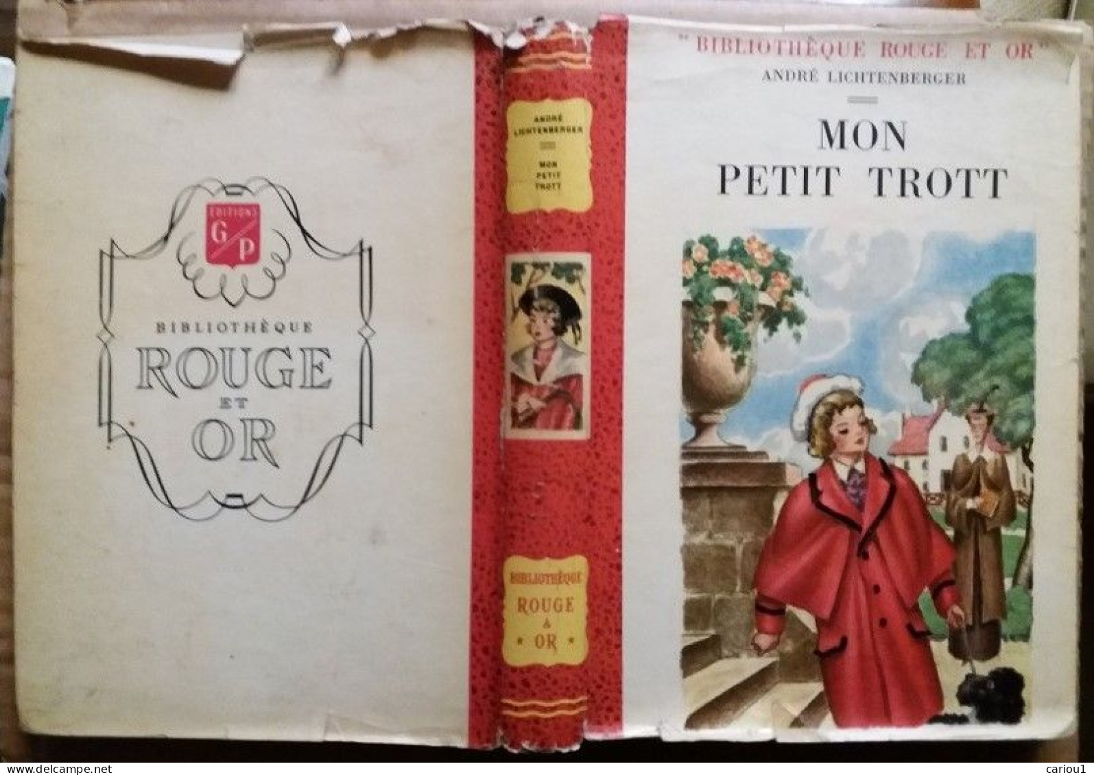 C1 Lichtenberger MON PETIT TROTT GP Rouge Et Or 1954 JAQUETTE Maurice LEROY Port Inclus France - Bibliotheque Rouge Et Or