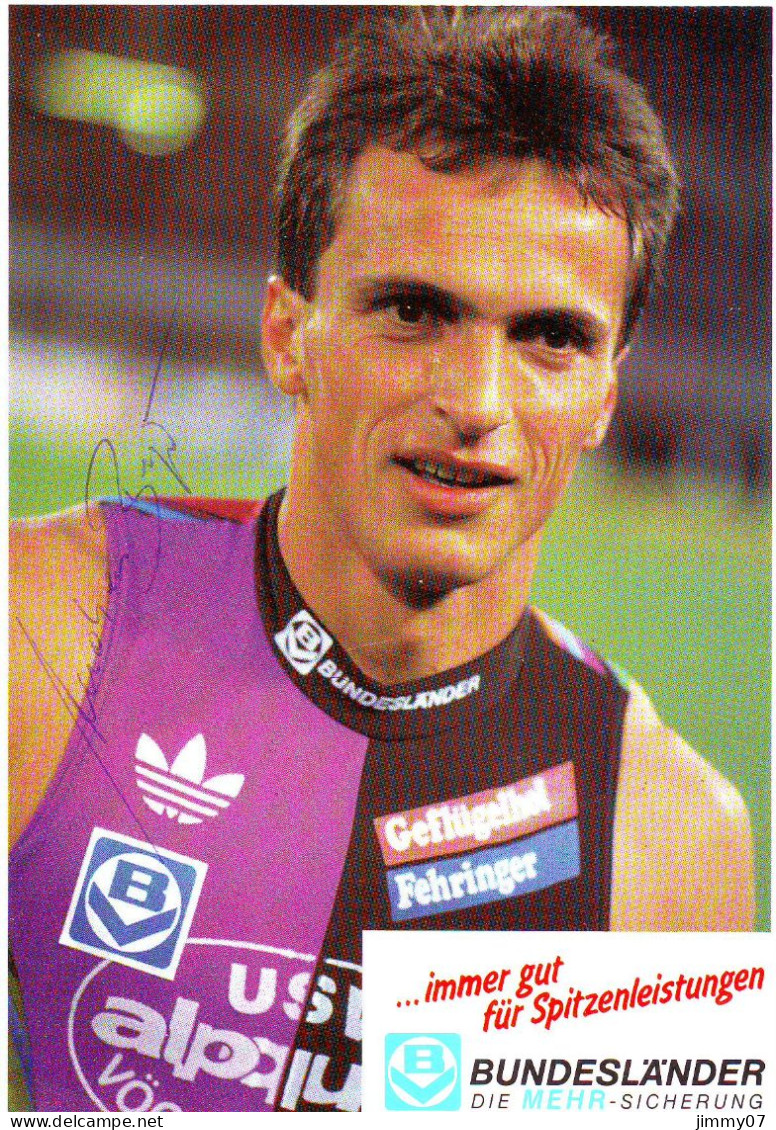 Andreas Berger (10x15 Cm)  Original Dedicated Photo - Sportspeople