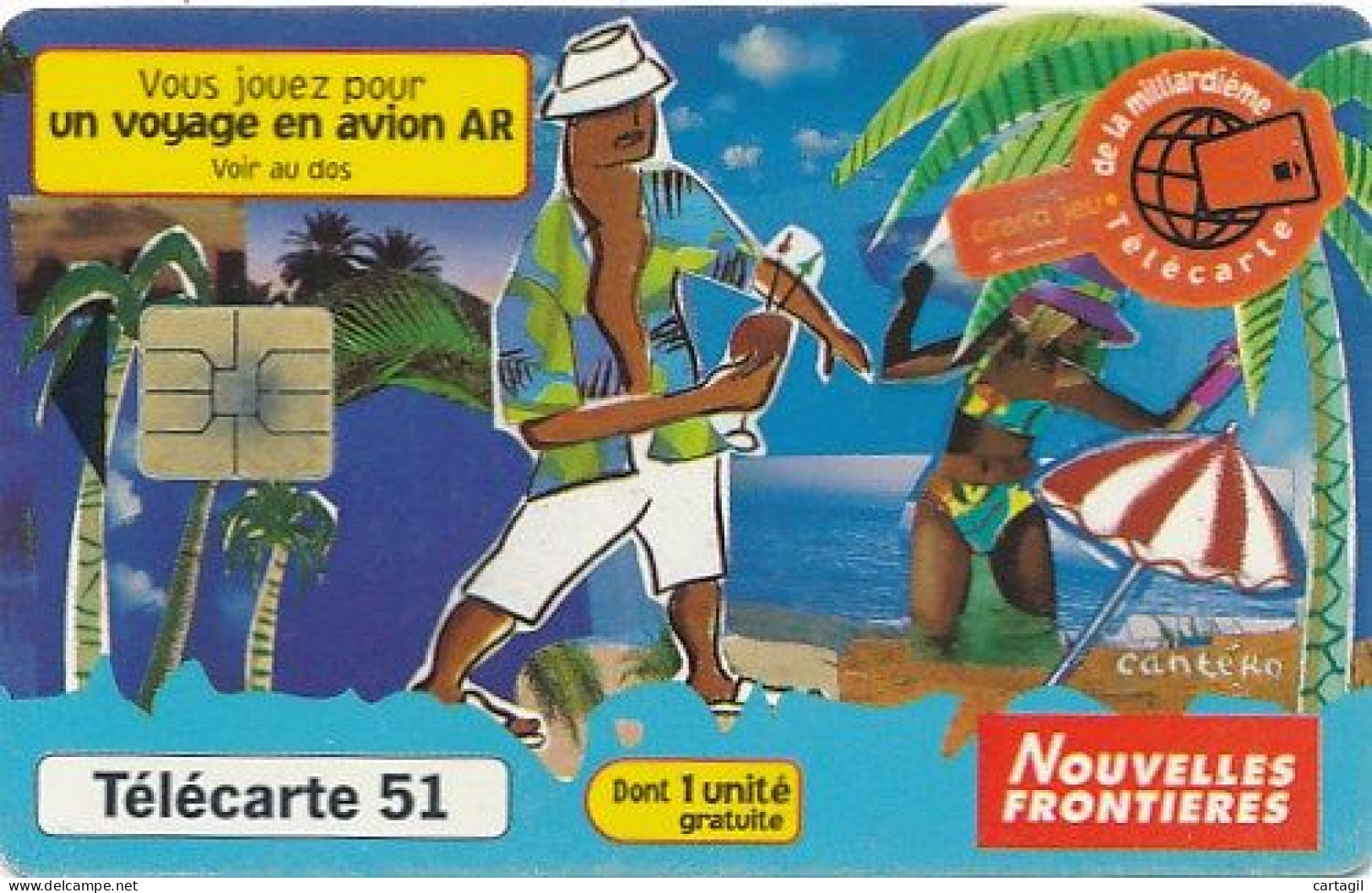 Télécarte France (11/99) Nouvelles Frontières (motif, état, Unités, Etc Voir Scan) + Port - Unclassified