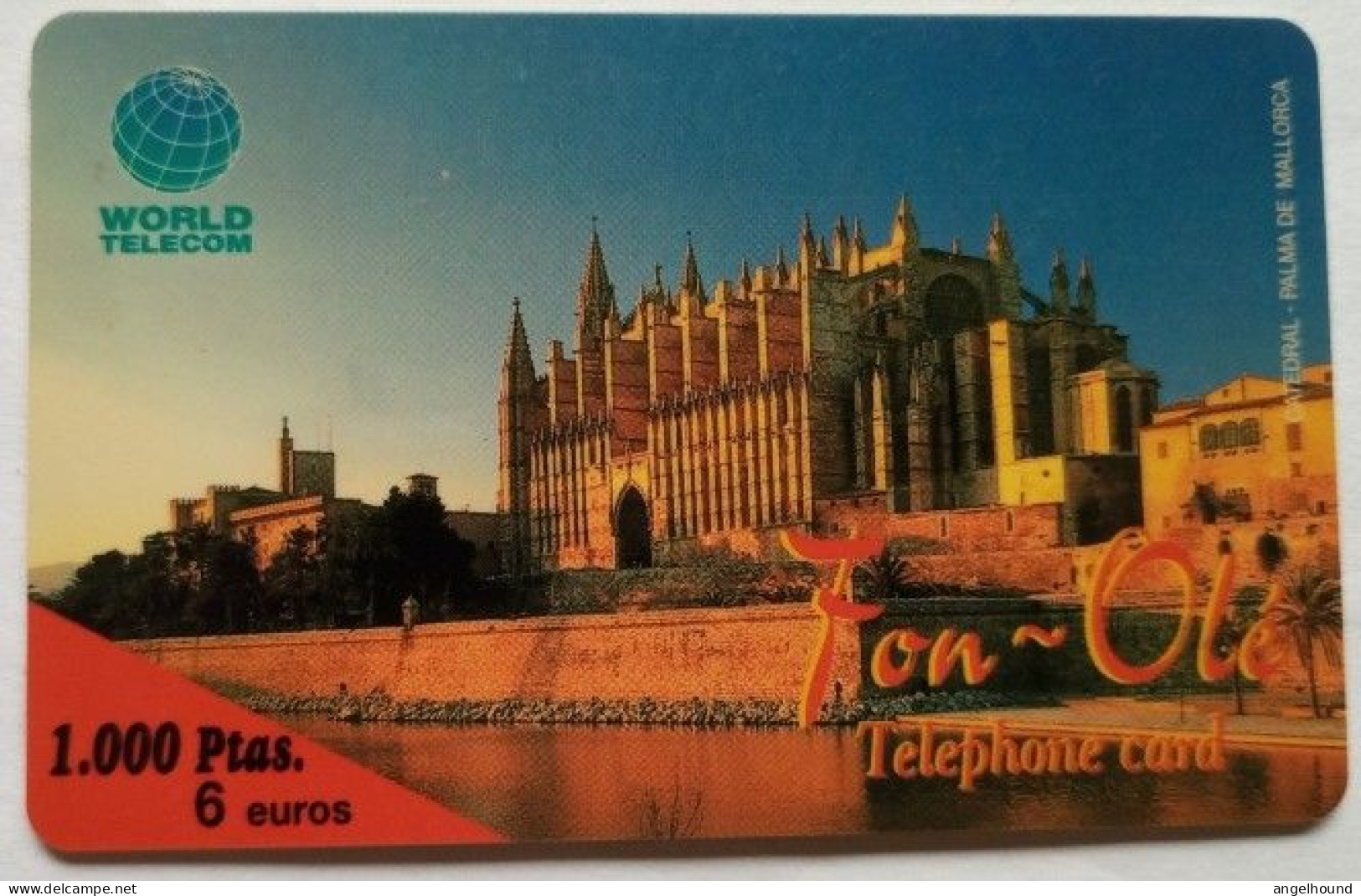 Spain 1000 Ptas. Prepaid - Catedral Palma De Mallorca - Emissions Basiques