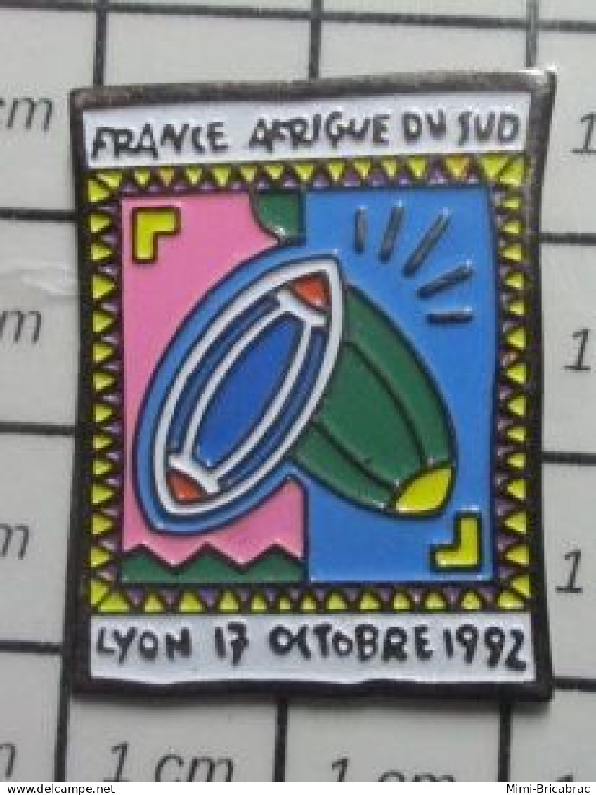 713i Pin's Pins / Beau Et Rare / SPORTS / RUGBY COUPE DU MONDE FRANCE AFRIQUE DU SUD 1992 - Rugby