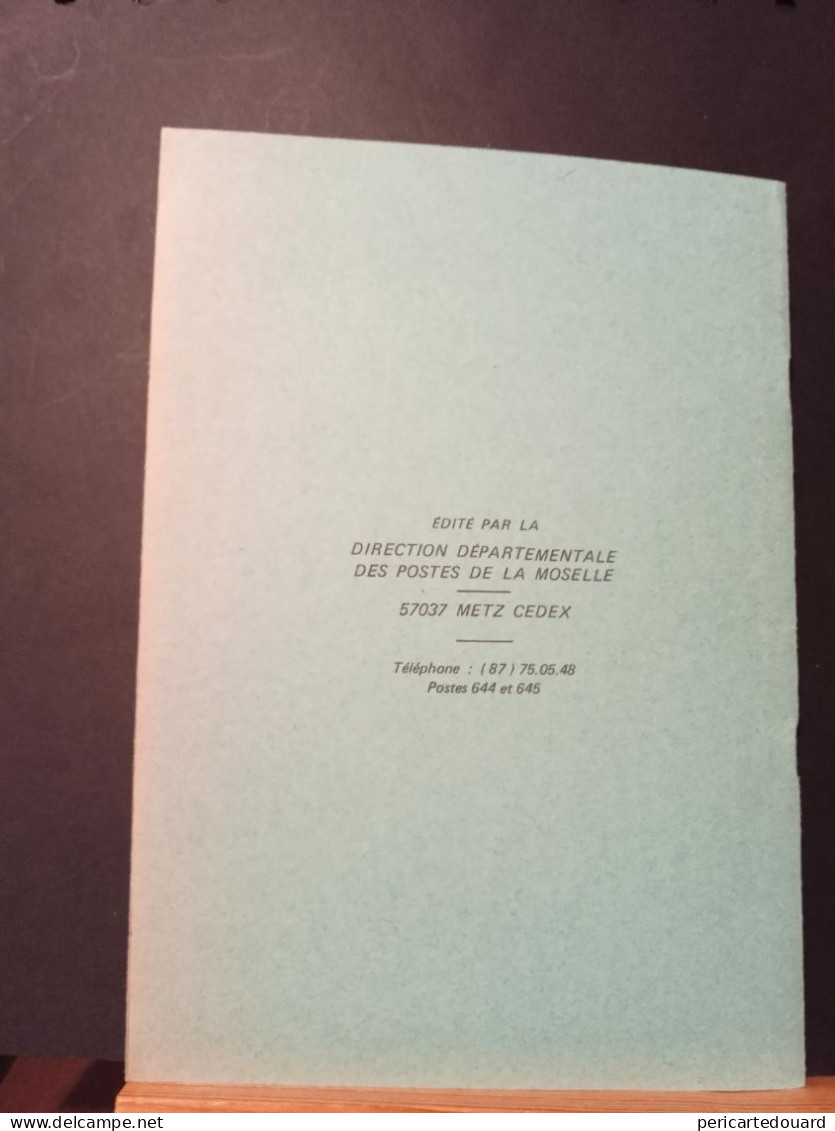Code Postal. . Fascicule De 30 Pages, Liste Alphabétique Des Rues De METZ. Édition Mai 1979 - Brieven En Documenten