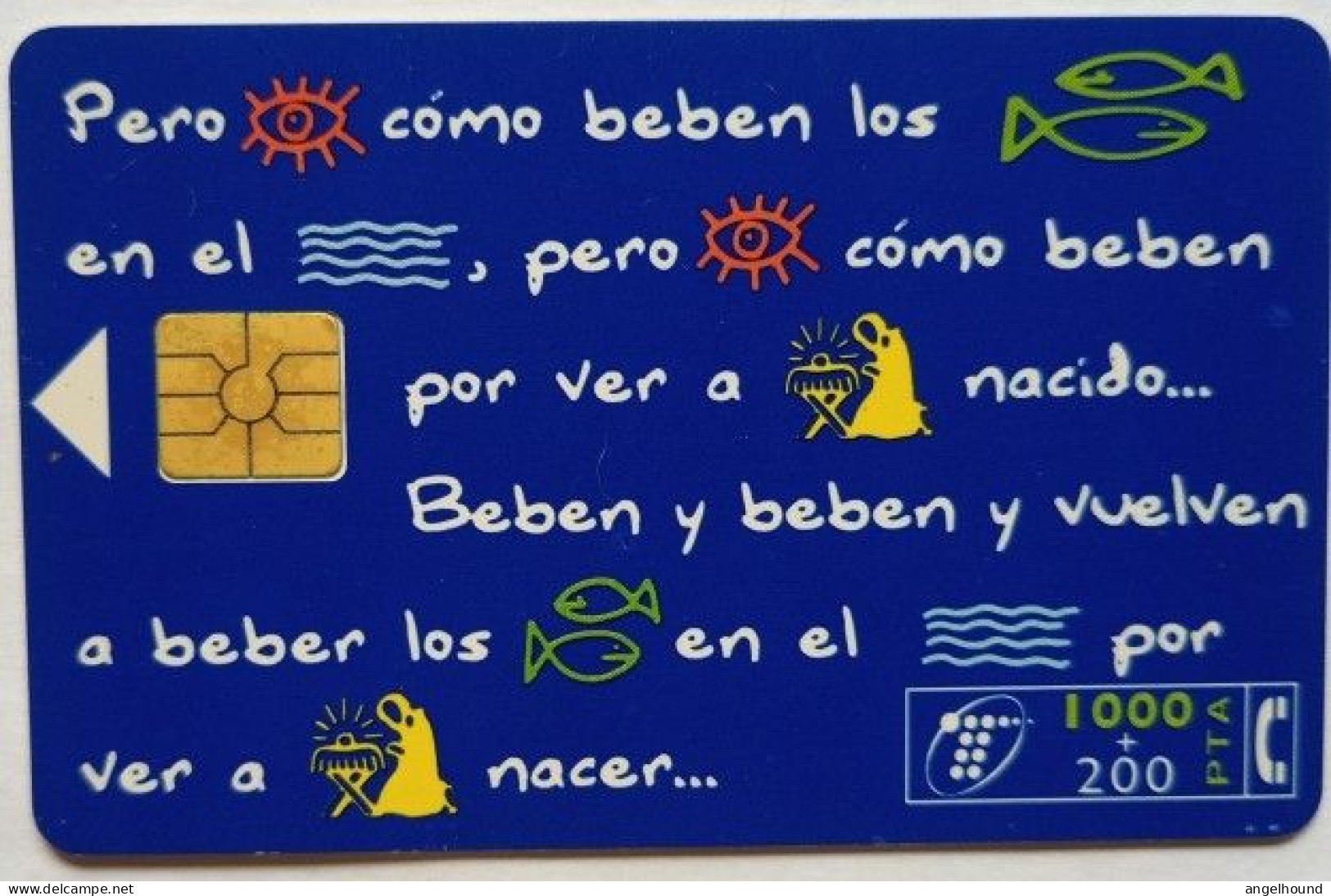 Spain 1000 Pta. Chip Card - Feliz 1996 - Basisausgaben