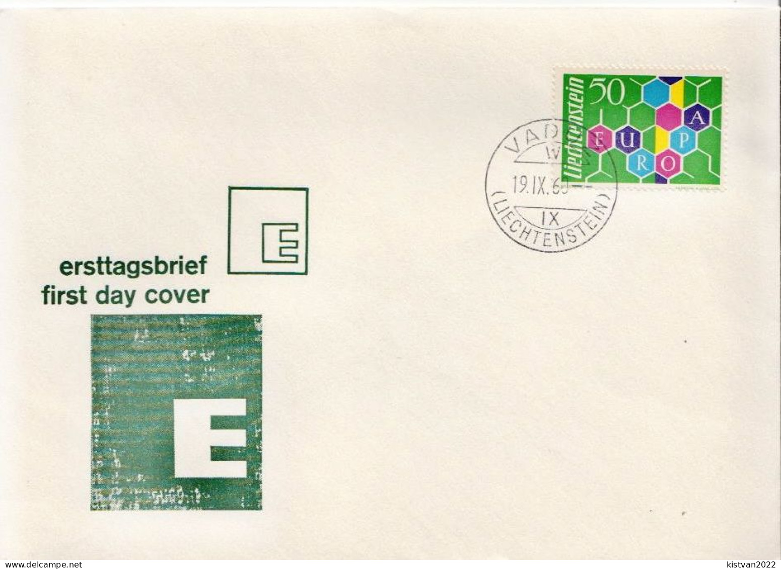 Liechtenstein Stamp On FDC - 1960