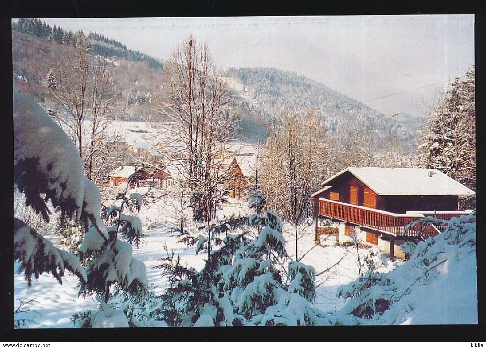 CPSM / CPM 10.5 X 15 Vosges Chalets Sous La Neige à Habeaurupt Visitez La CDHV Confiserie Des Hautes Vosges - Plainfaing