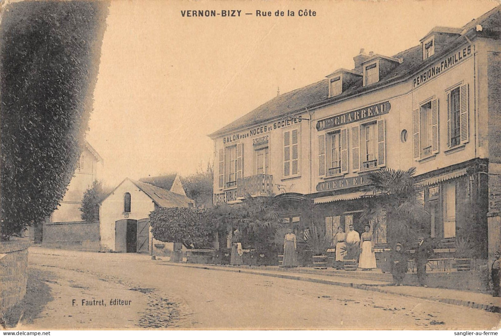 CPA 27 VERNON BIZY / RUE DE LA COTE - Other & Unclassified