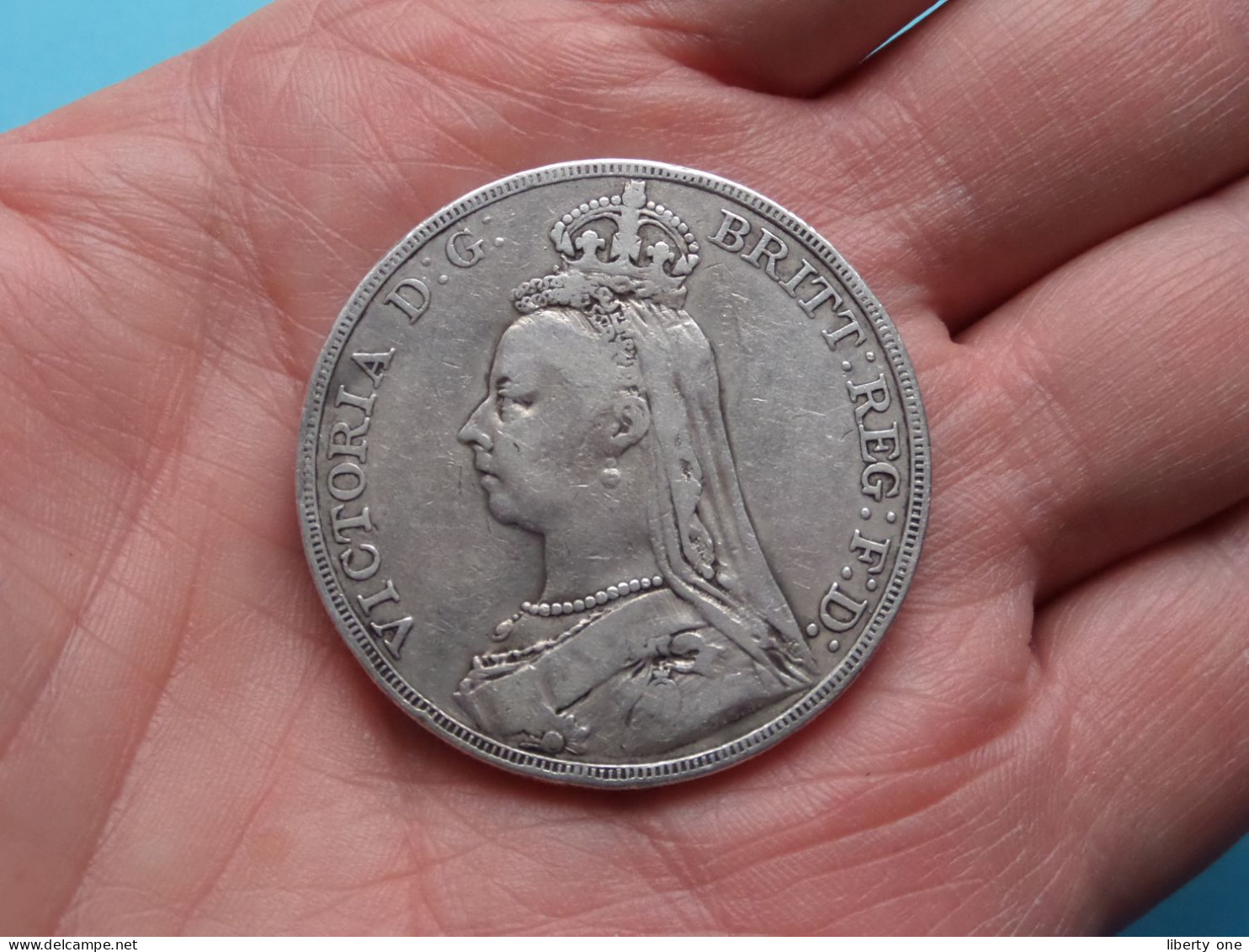 1889 Crown ( KM 765 ) 28,2 Gr. ( Zie / Voir / See > DETAIL > SCANS ) ! - M. 1 Crown