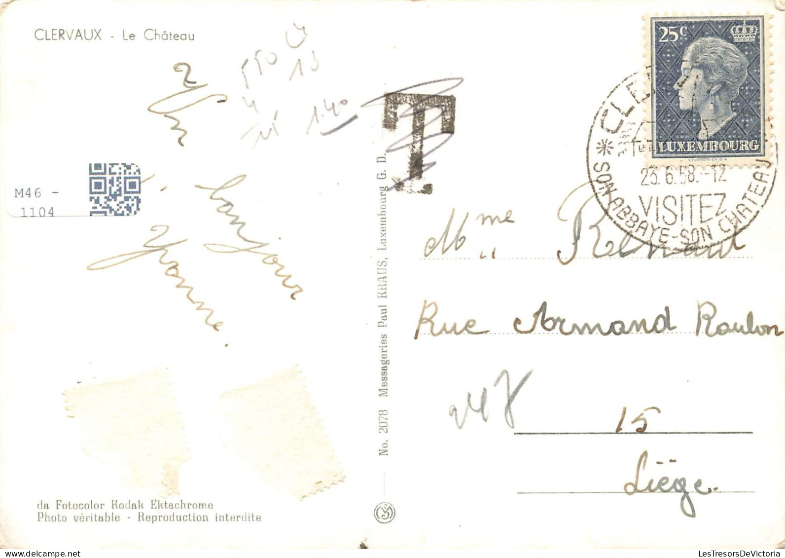 LUXEMBOURG - Clervaux - Le Château - Carte Postale - Clervaux