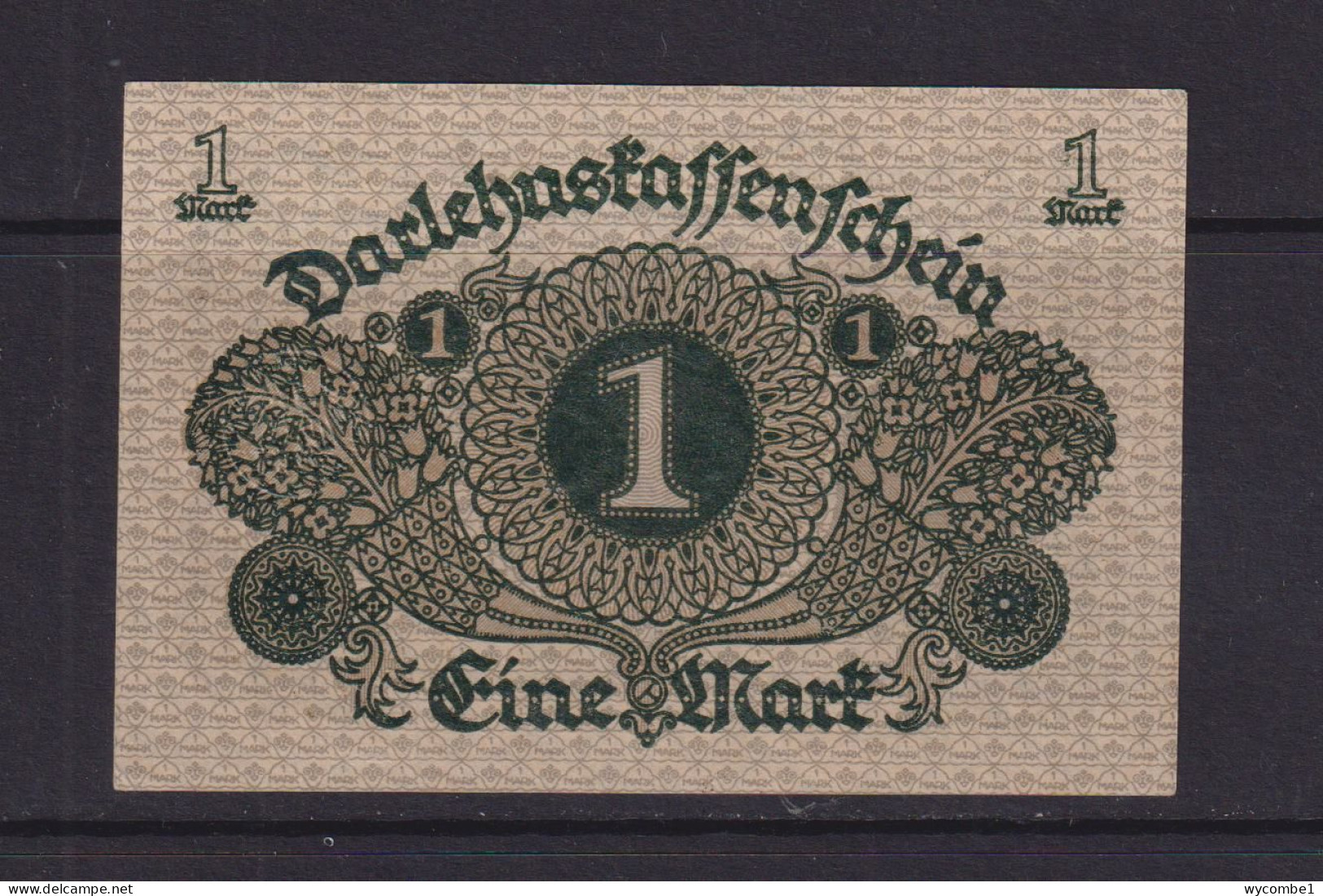 GERMANY - 1920  Darlehenskassenschein 1 Mark AUNC Banknote - 1 Mark