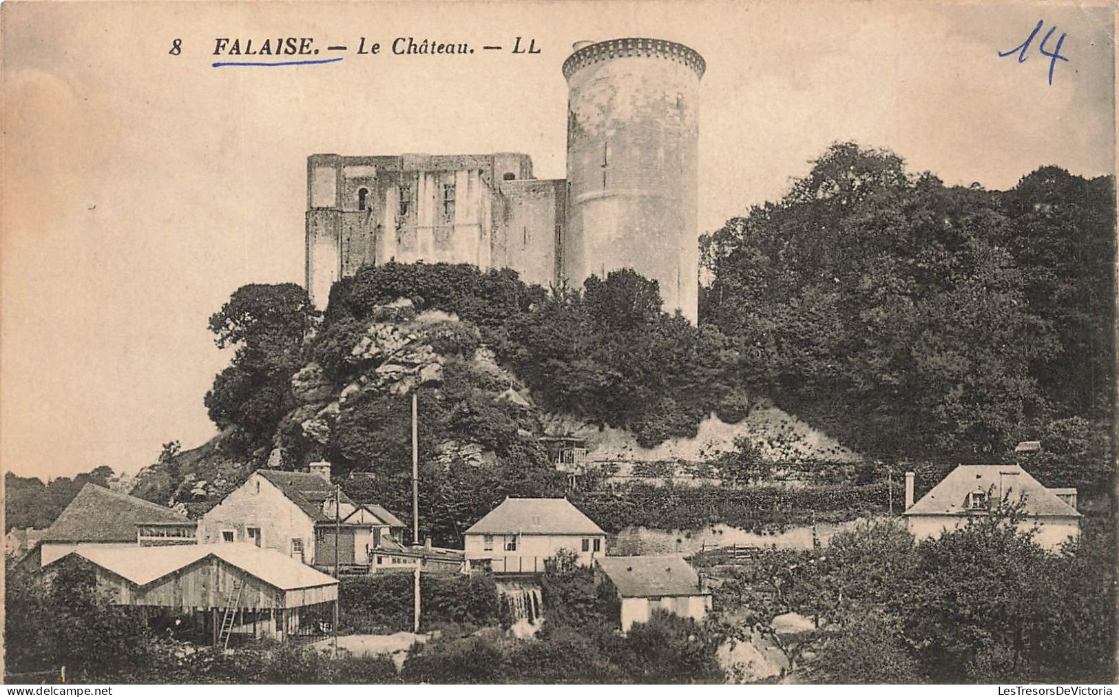 FRANCE - Falaise - Vue Sur Le Château - LL - Carte Postale Ancienne - Falaise