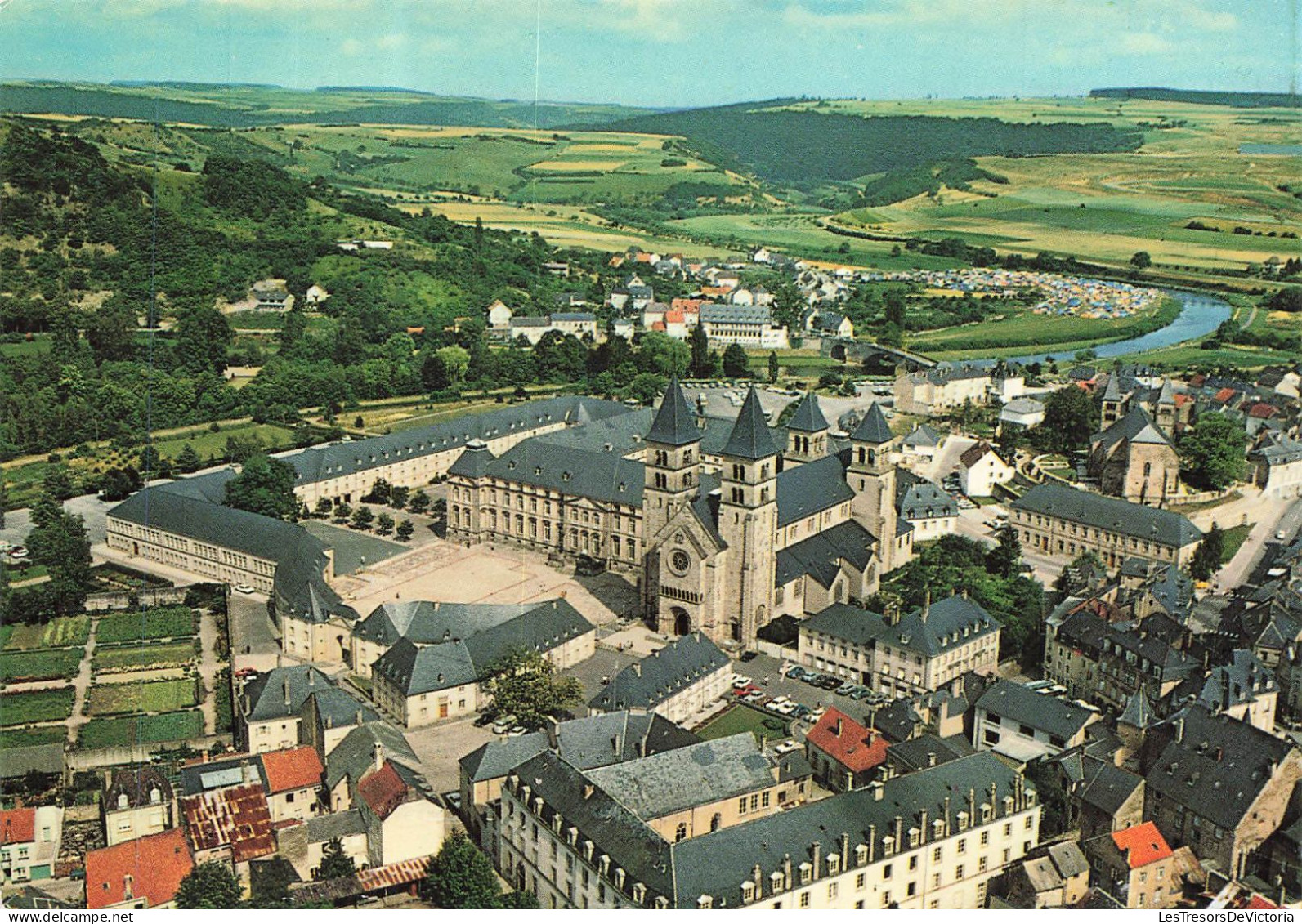 LUXEMBOURG - Echternach - Vue Aérienne - Colorisé - Carte Postale - Echternach