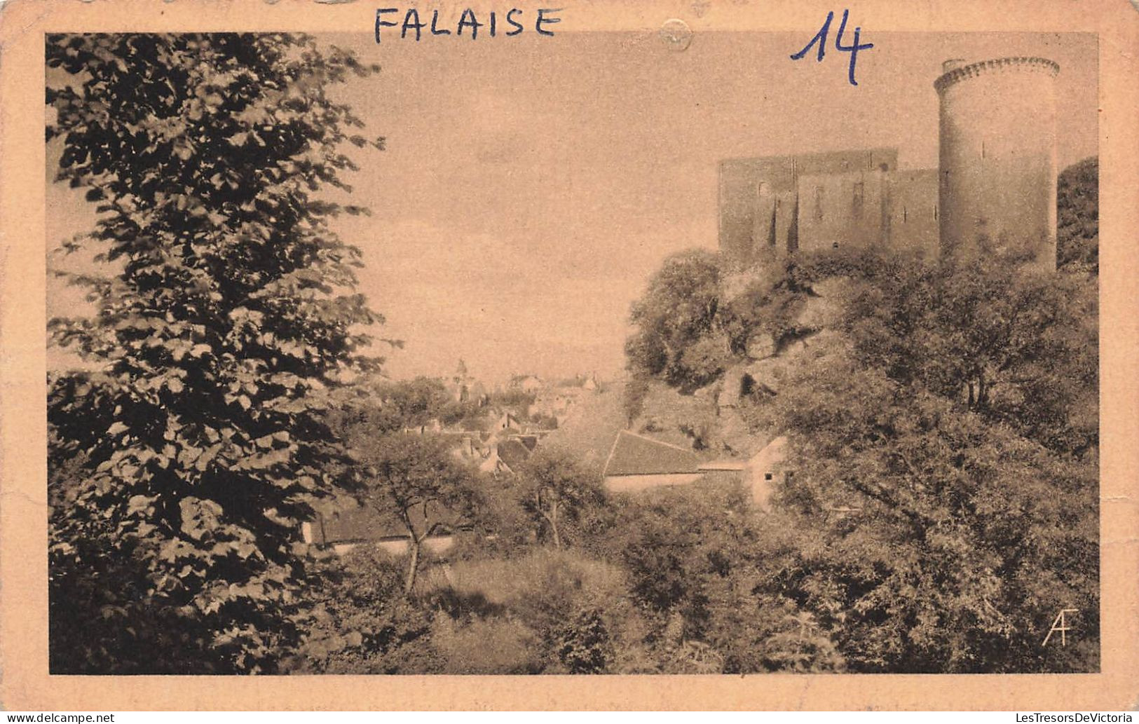 FRANCE - Falaise - Le Château Vu Du Chemin Du Mont Mirat  - Le Pays Normand - Carte Postale Ancienne - Falaise