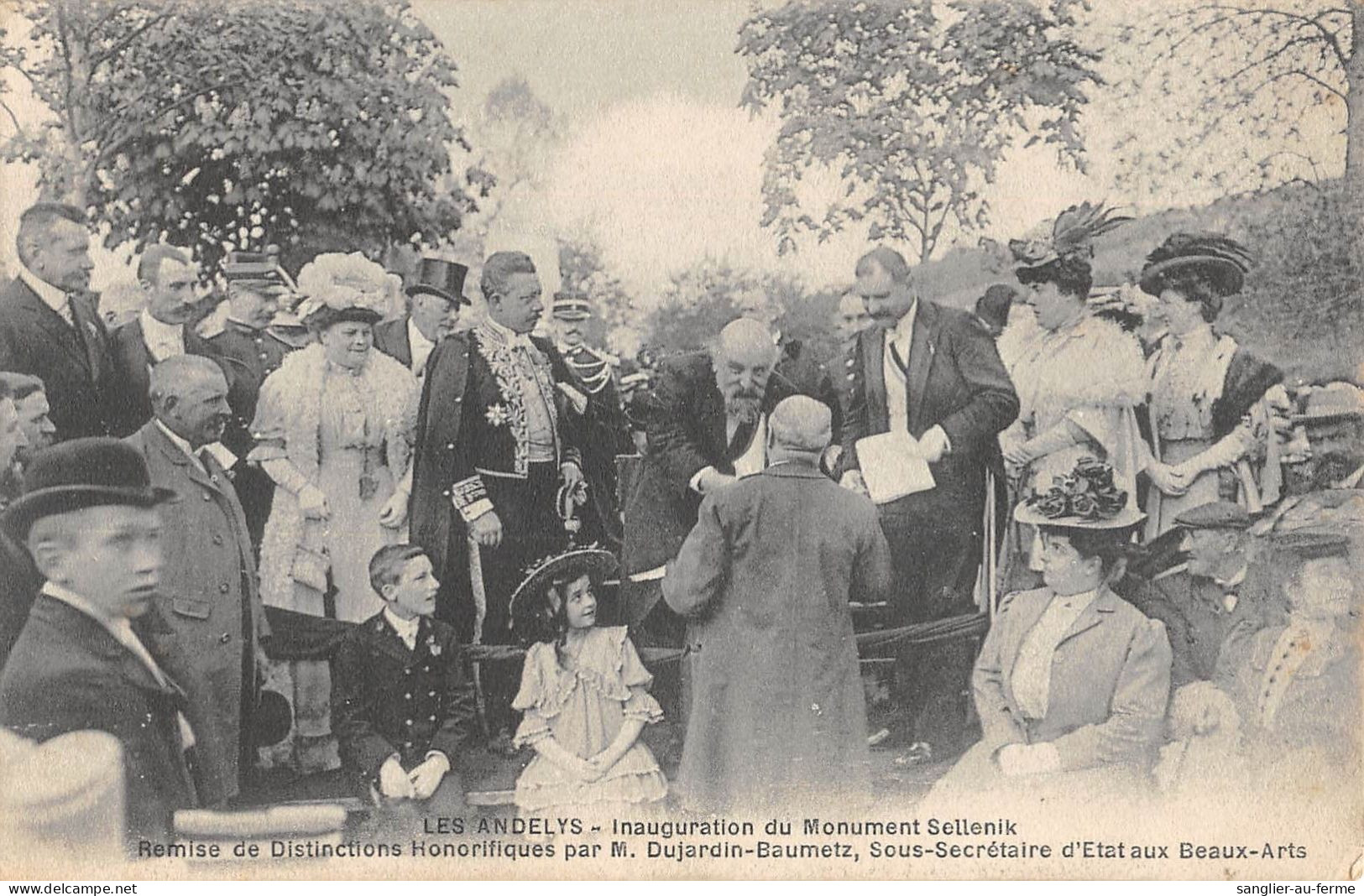 CPA 27 LES ANDELYS / INAUGURATION DU MONUMENT SELLENIK / REMISE DE DINSTINCTIONS HONORIFIQUES - Les Andelys