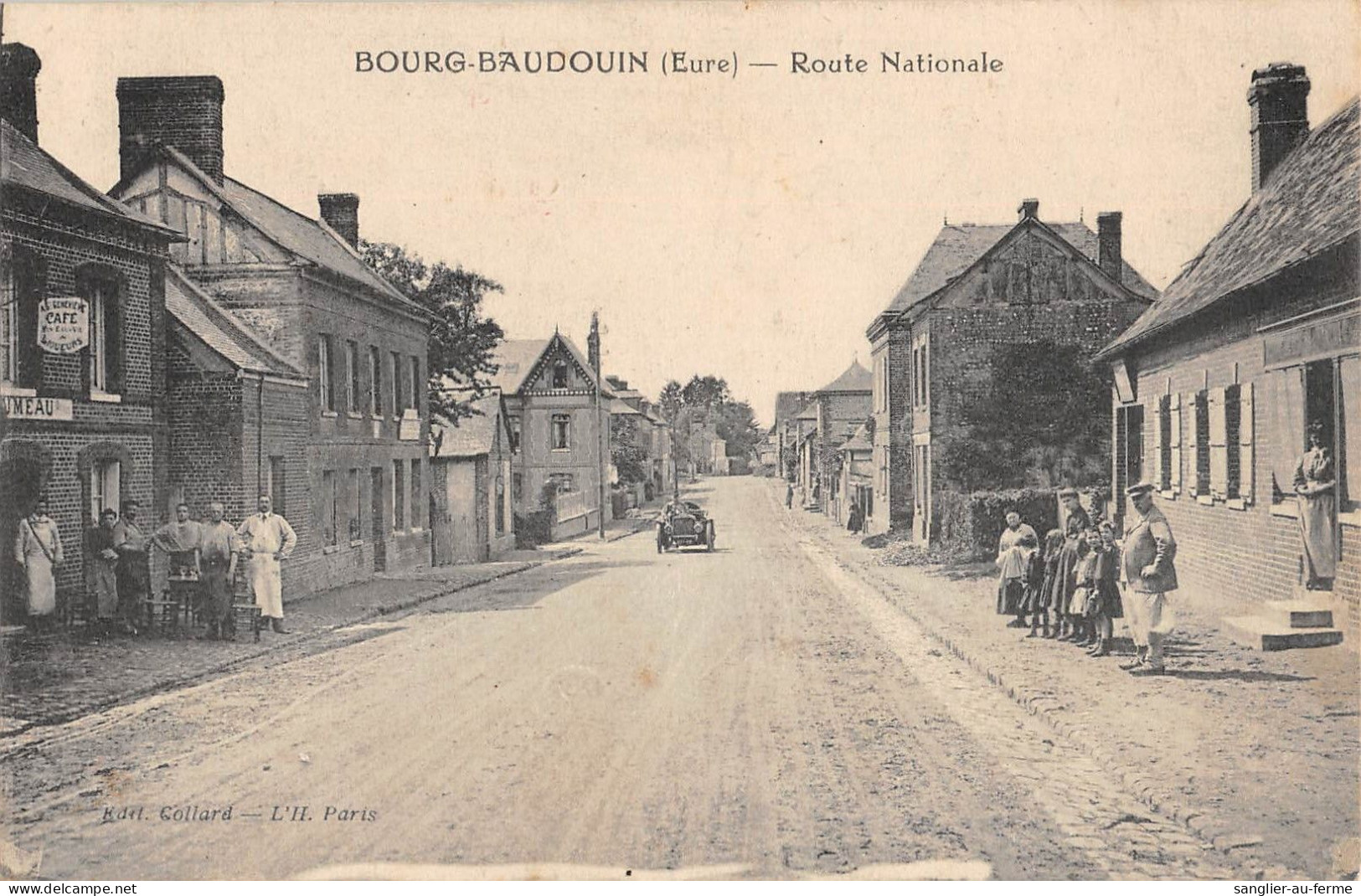 CPA 27 BOURG BAUDOUIN / ROUTE NATIONALE - Other & Unclassified