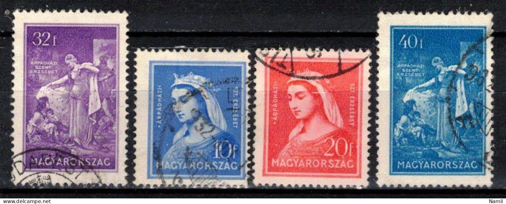 Hongrie 1932 Mi 480-3 (Yv 439-42), Obliteré - Usati