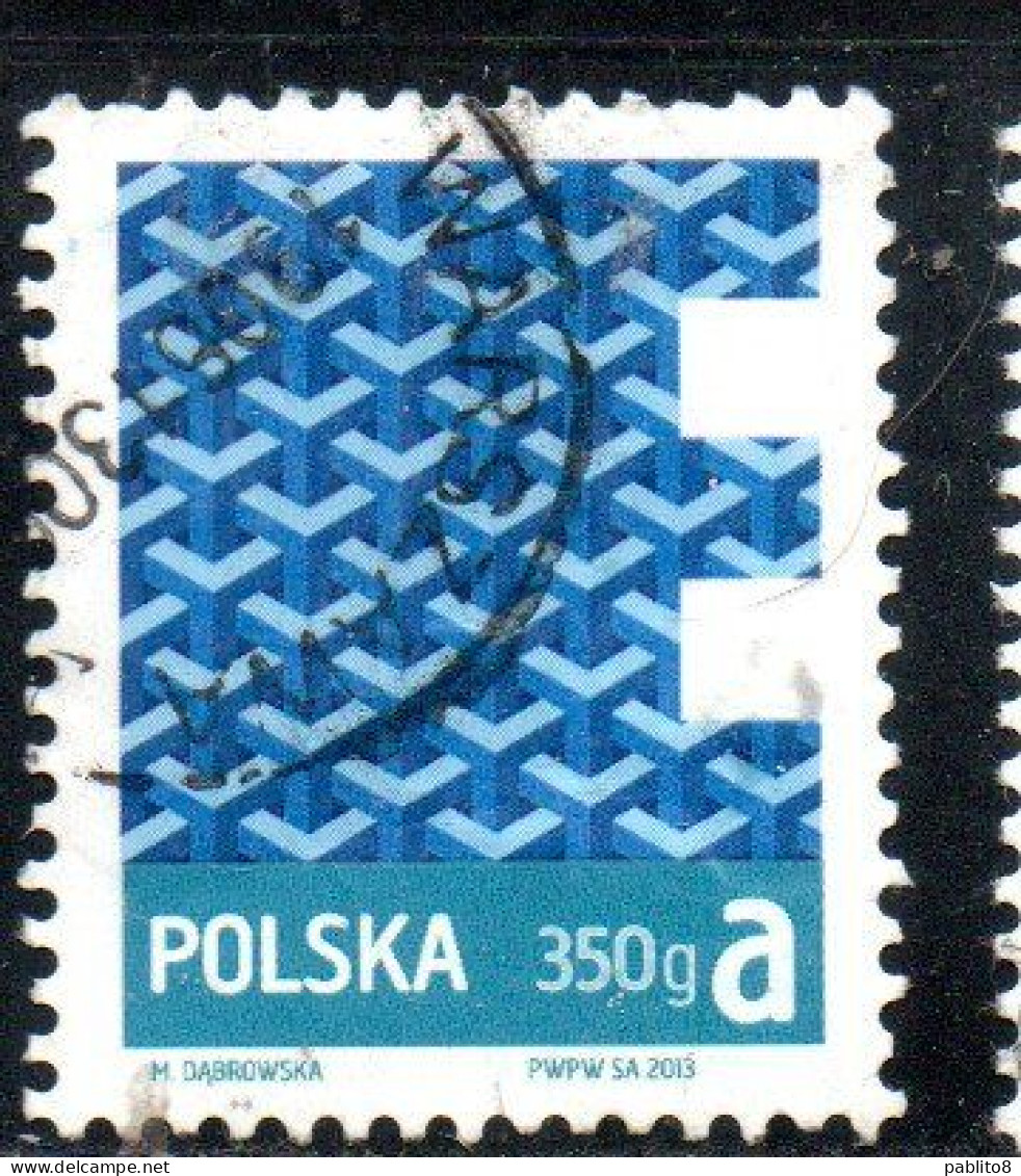 POLONIA POLAND POLSKA 2013 PRIORITY MAIL 350g A USED USATO OBLITERE' - Gebraucht