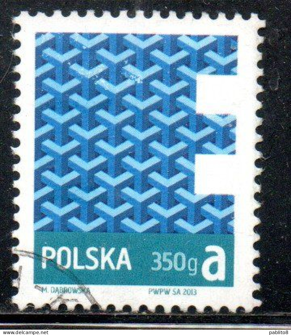 POLONIA POLAND POLSKA 2013 PRIORITY MAIL 350g A USED USATO OBLITERE' - Gebruikt