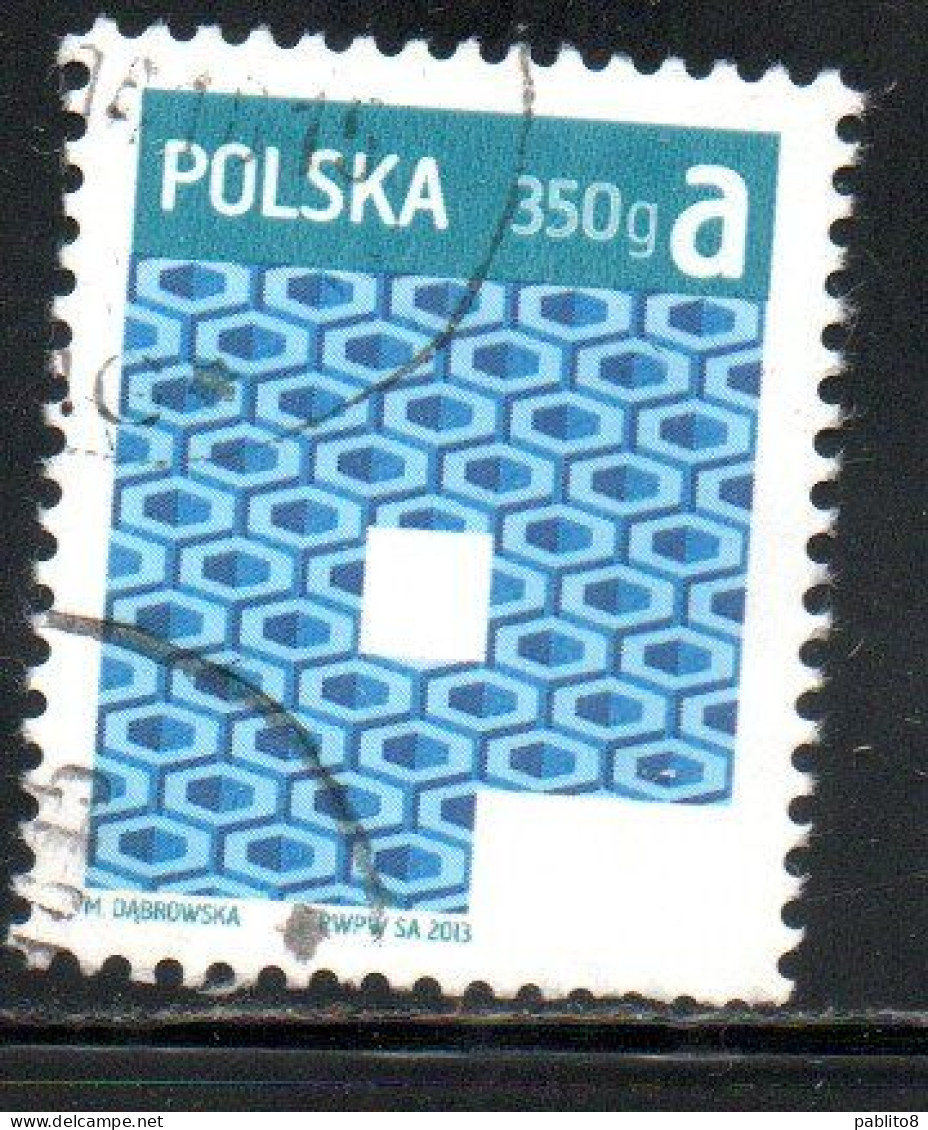 POLONIA POLAND POLSKA 2013 PRIORITY MAIL 350g A USED USATO OBLITERE' - Used Stamps