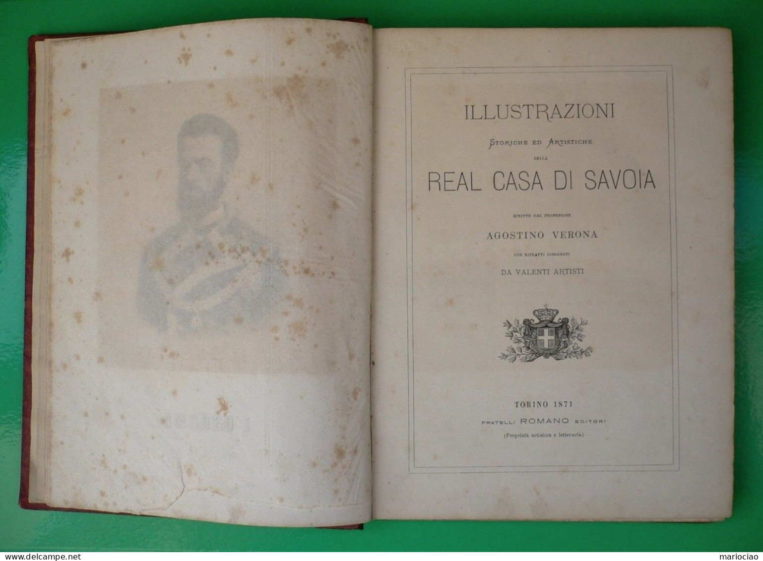 L-IT Iconografia Sabauda 1871 - Iconographie De Savoie - Savoy Iconography - Libros Antiguos Y De Colección