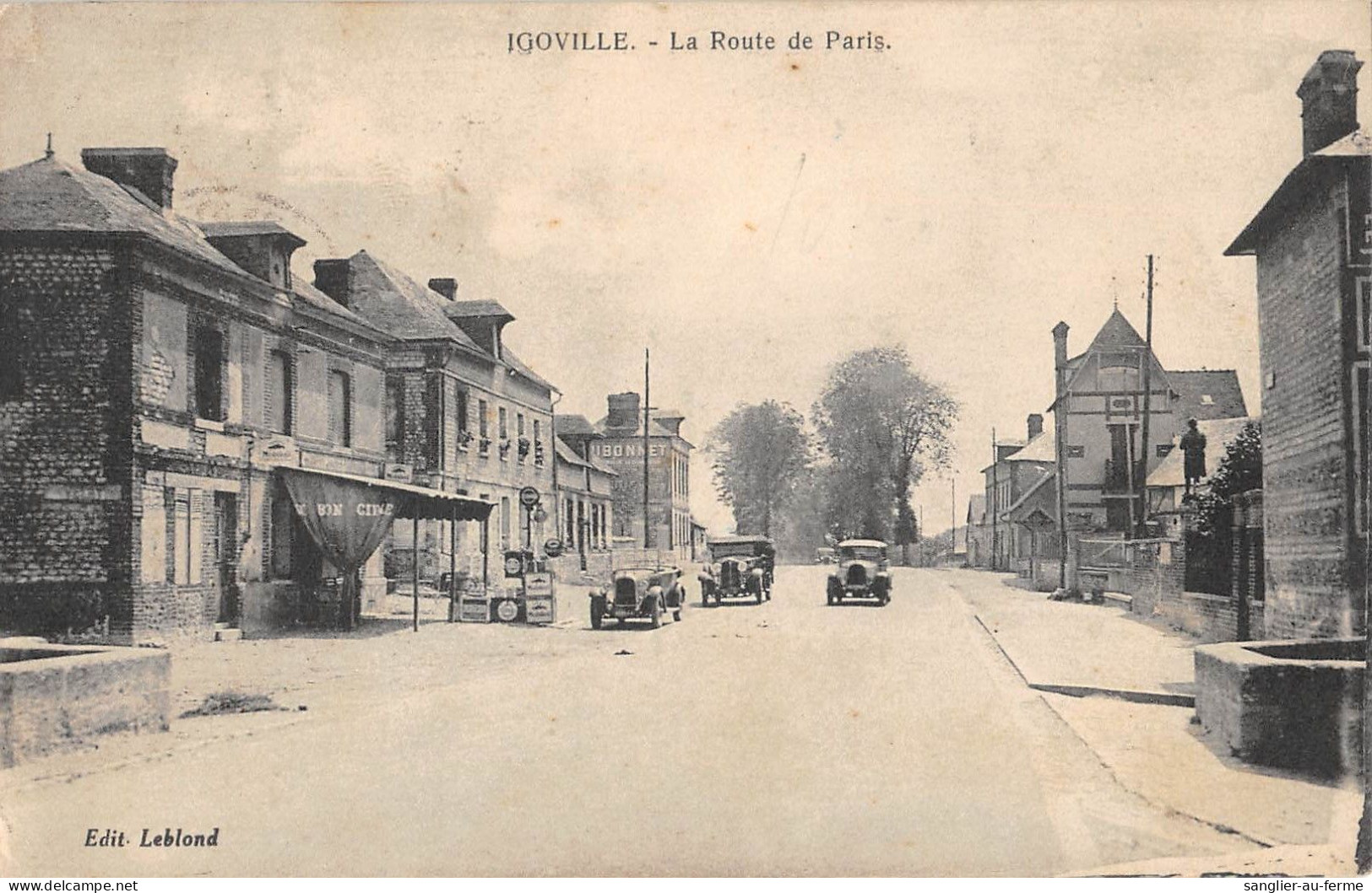 CPA 27 IGOVILLE / LA ROUTE DE PARIS - Other & Unclassified