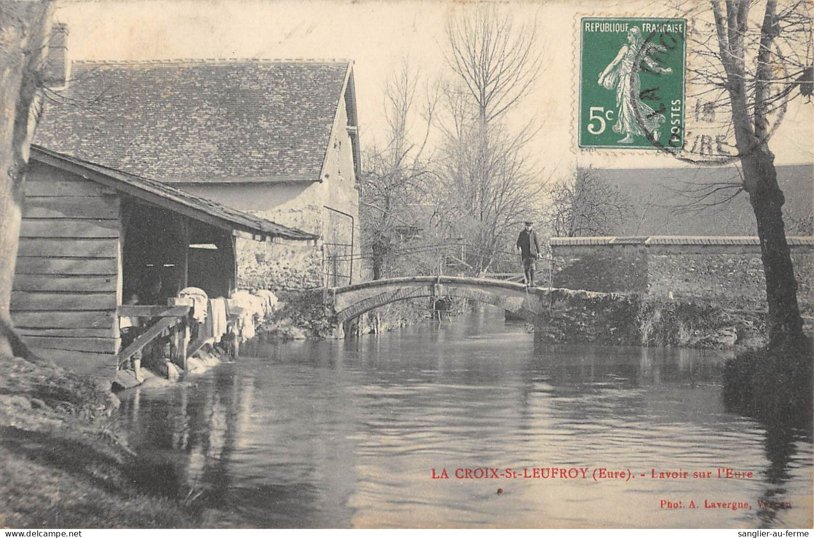 CPA 27 LA CROIX SAINT LEUFROY / LAVOIR SUR L'EURE - Altri & Non Classificati