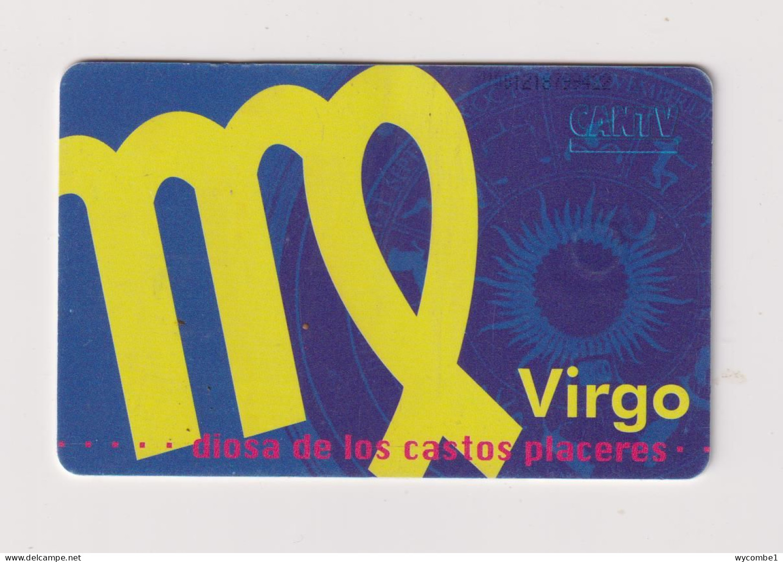 VENEZUELA  - Zodiac Virgo Chip Phonecard (bent) - Venezuela