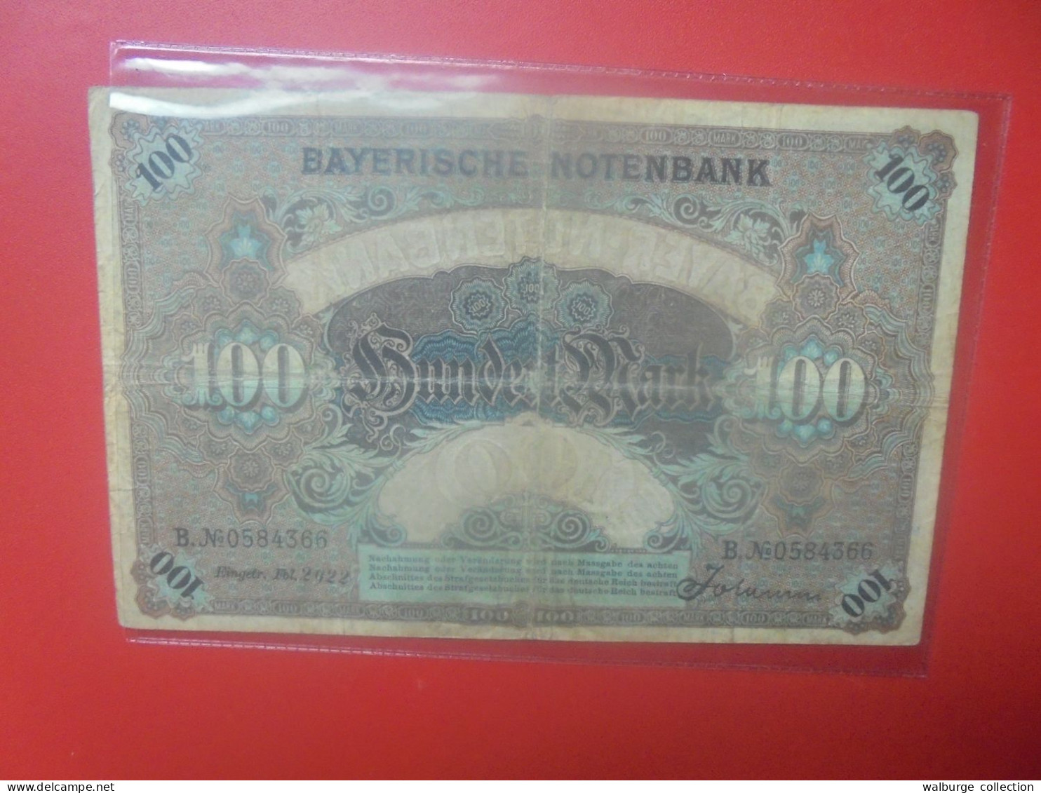 Bayerische Banknote 100 MARK 1900 Circuler (B.33) - 100 Mark