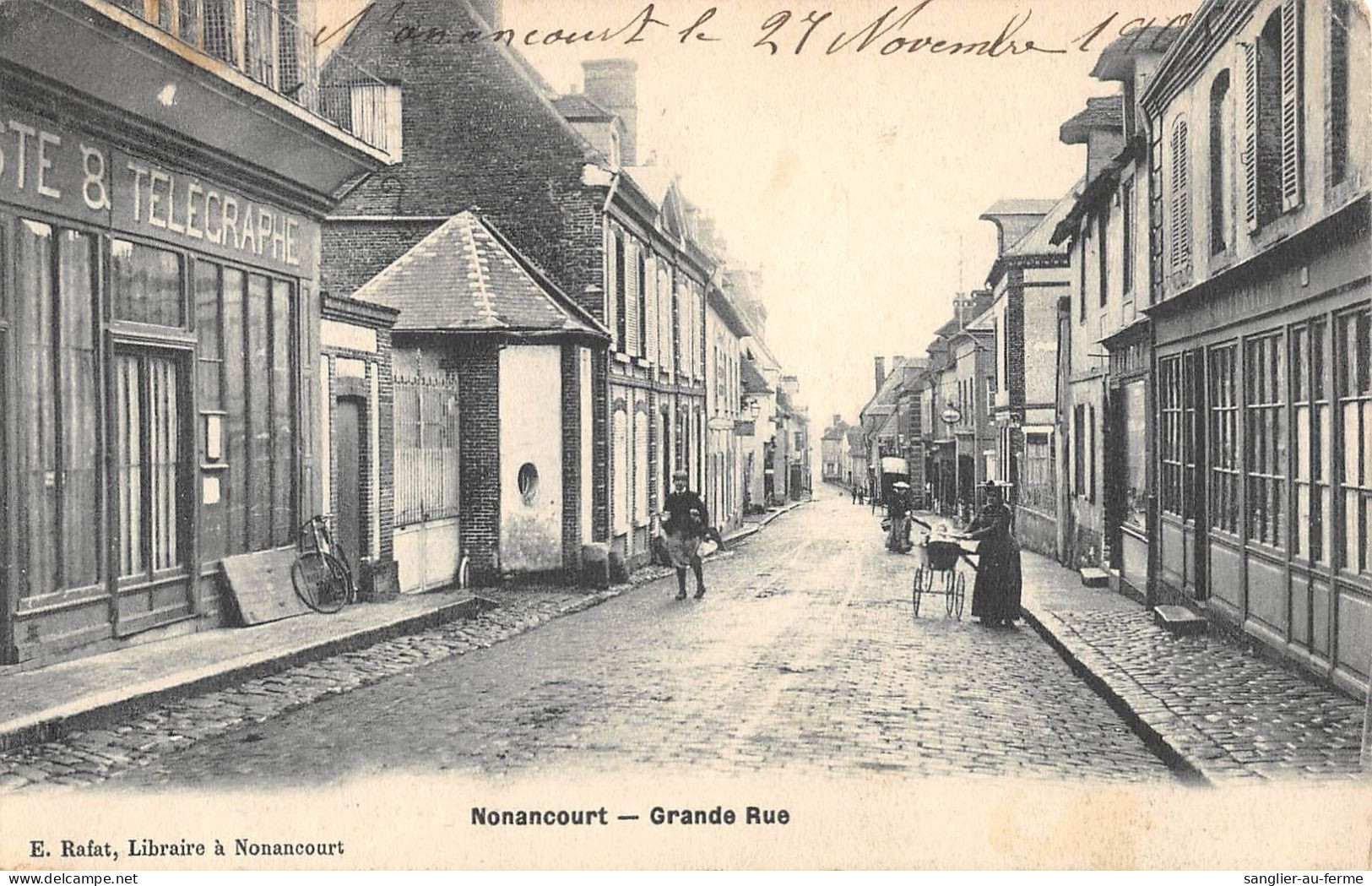 CPA 27 NONANCOURT / GRANDE RUE - Altri & Non Classificati