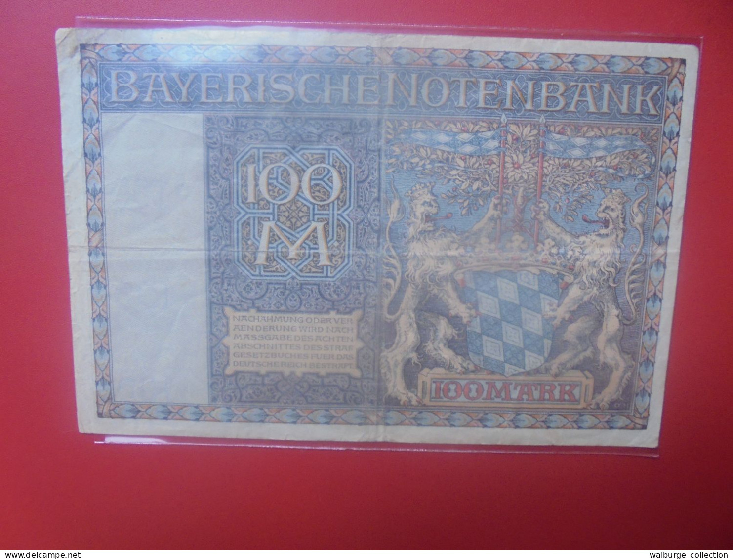 Bayerische Banknote 100 MARK 1922 Circuler (B.33) - 100 Mark