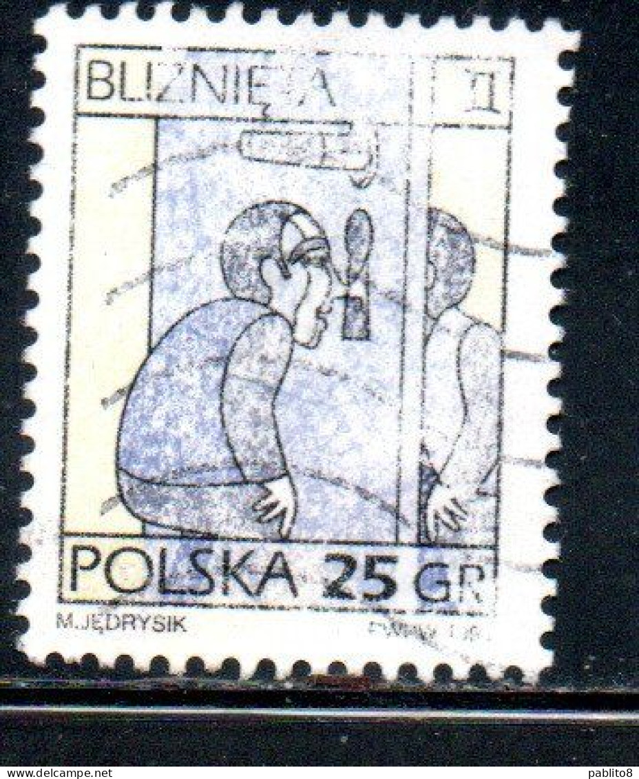 POLONIA POLAND POLSKA 1996 SIGNS OF THE ZODIAC GEMINI 25g USED USATO OBLITERE' - Used Stamps