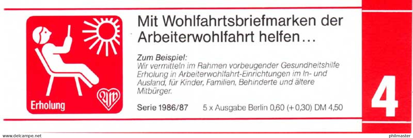 AWO/Wofa 1986 Gläser & Becher Mit Schlangenfadenmuster 60 Pf, 5x766, Postfrisch - Vetri & Vetrate