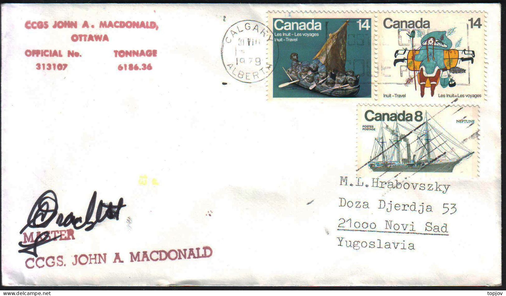 CANADA - CCGS JOHN A. MASDONALD - 1979 - Expediciones árticas