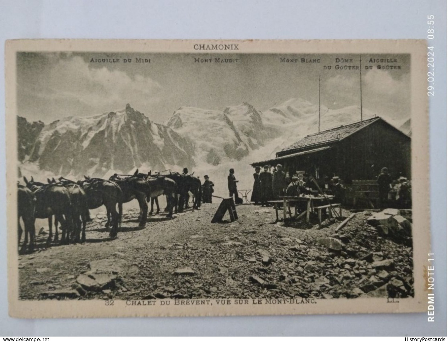 Chamonix, Chalet Du Brevent, Vue Sur Le Mont-Blanc, 1910 - Chamonix-Mont-Blanc