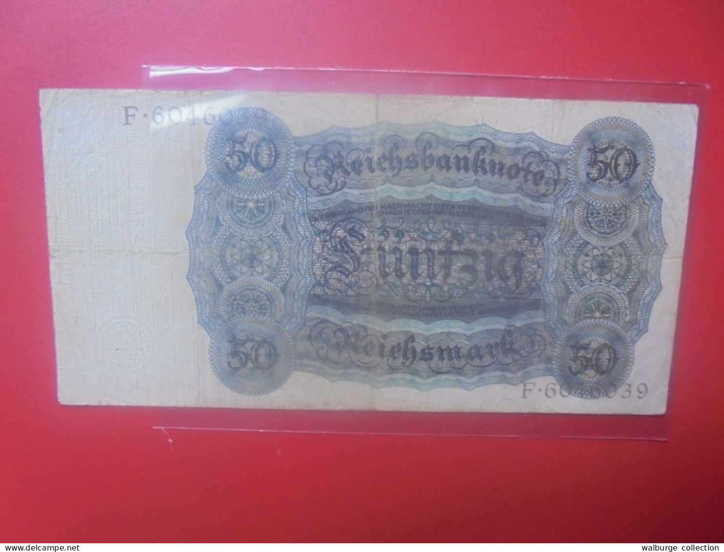 WEIMAR 50 Reichsmark 1924 Beaucoup Circuler ! RARE !  (B.33) - 50 Mark