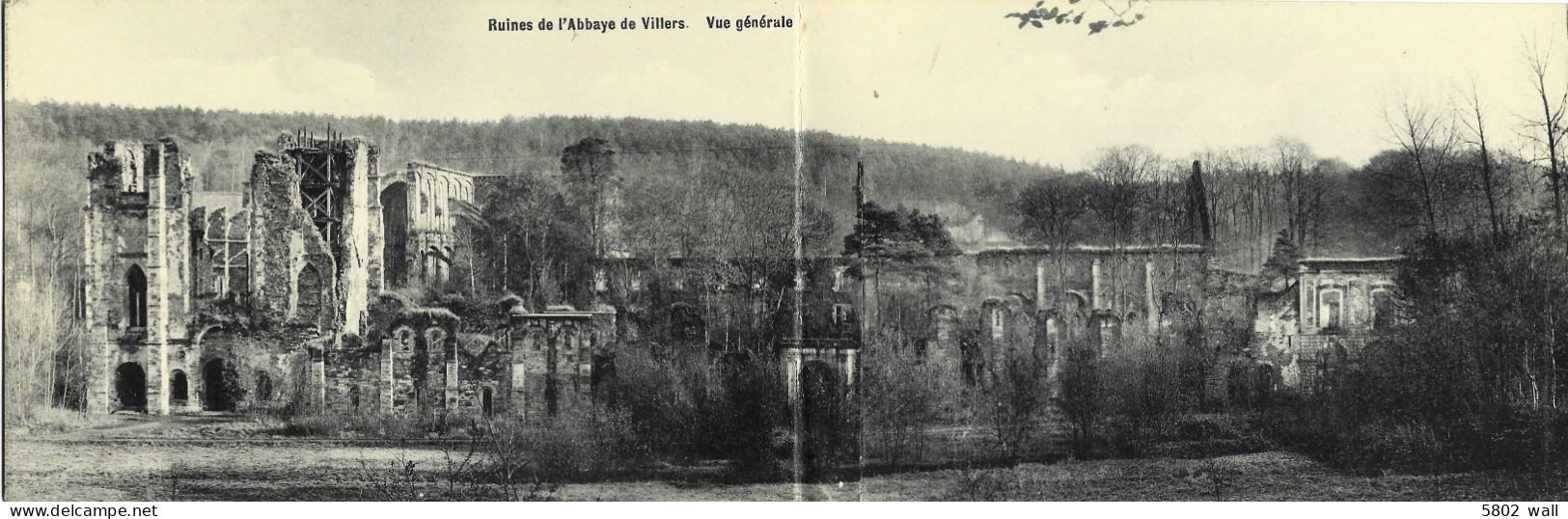 VILLERS-LA-VILLE : Ruines - Vue Générale (Carte Double) - Villers-la-Ville