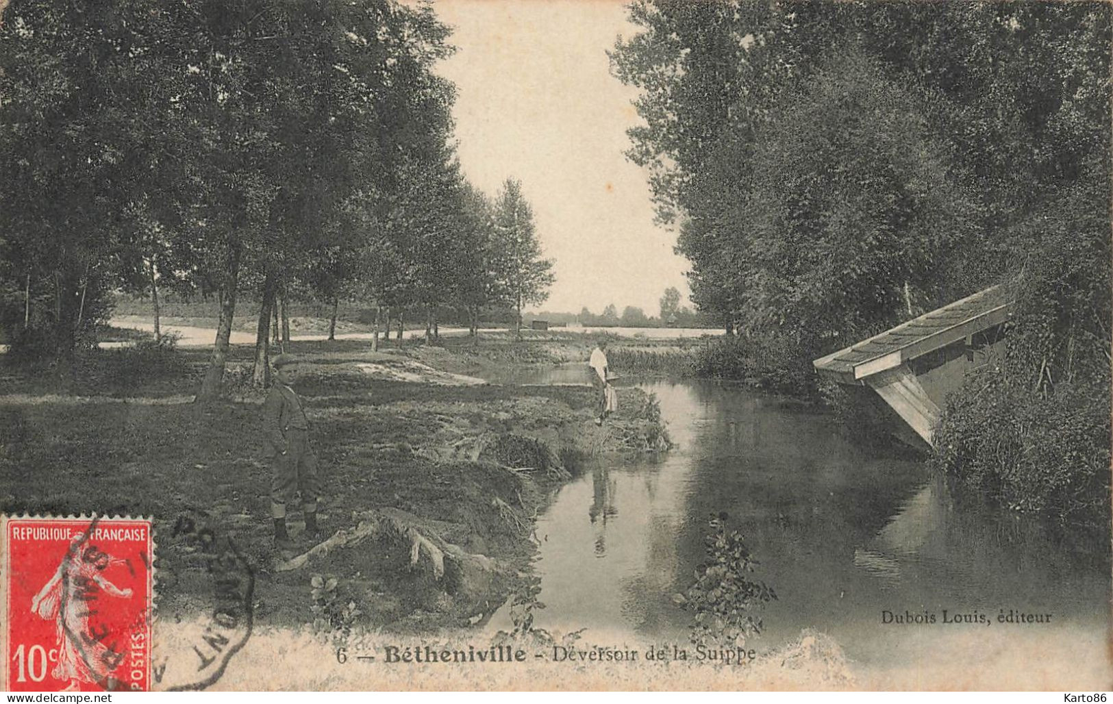 Bétheniville * Déversoir De La Suippe * Villageois * Lavoir ? - Bétheniville