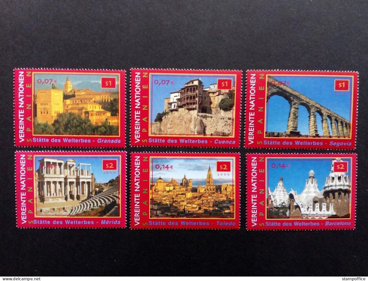 UNO WIEN MI-NR. 319-324 POSTFRISCH(MINT) UNESCO WELTERBE SPANIEN 2000 - Unused Stamps