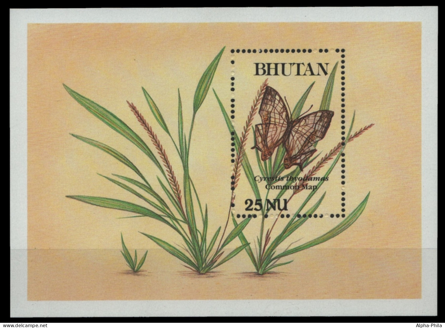 Bhutan 1990 - Mi-Nr. Block 248 ** - MNH - Schmetterlinge / Butterflies - Bhoutan